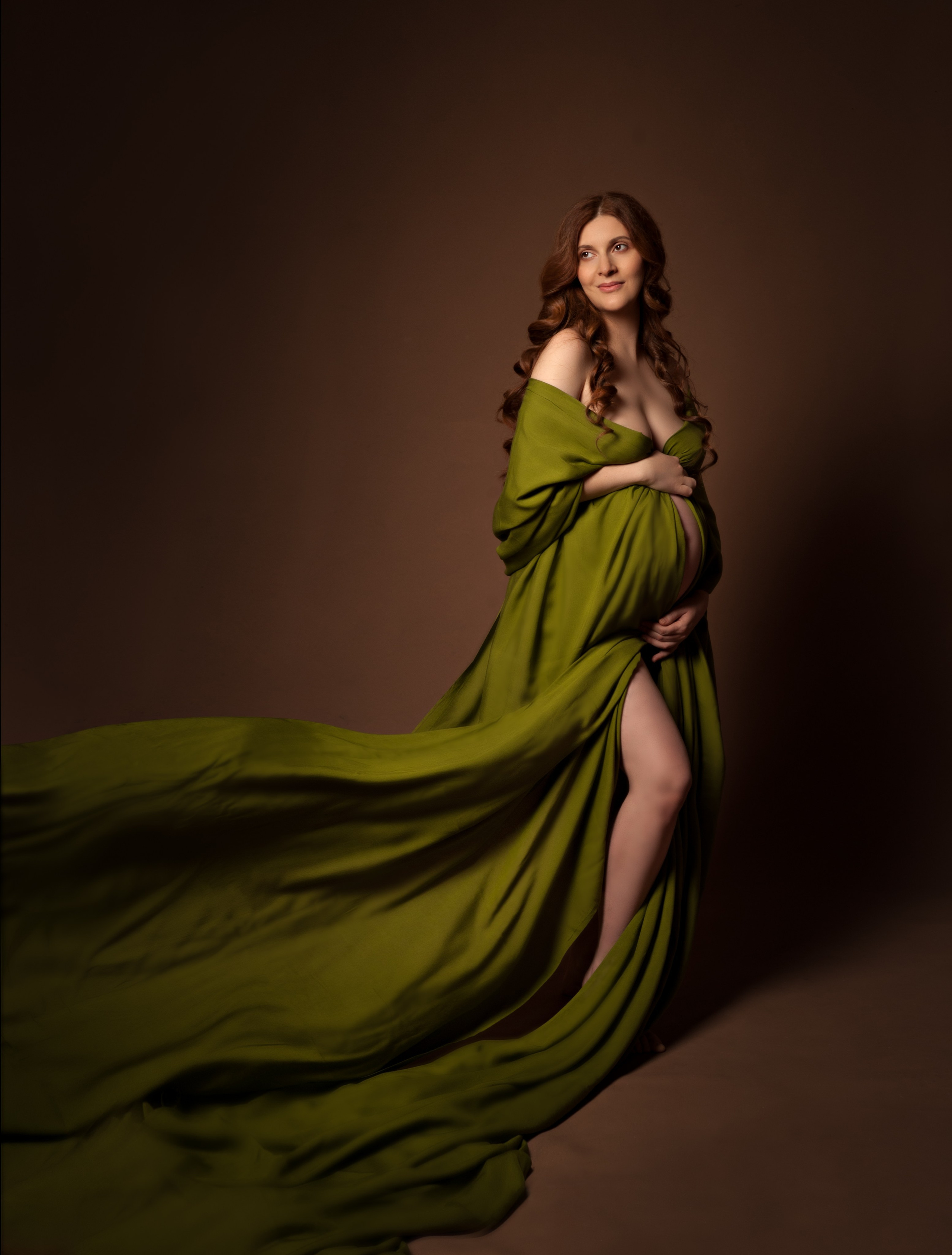 В летящих тканях. Фотосессия беременности — Крылова Натали — Москва