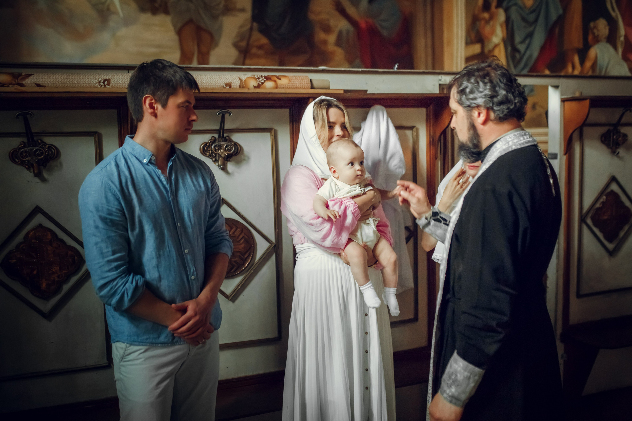 Крещение Бориса. Фотограф на Крещение, семейный фотограф в Москве