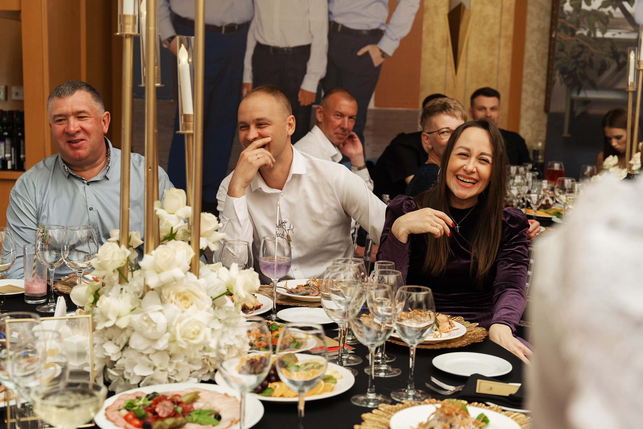 Празднование юбилее в банкетном зале отеля. Саша Потапкин Фотограф. Сочи, Екатеринбург, Москва