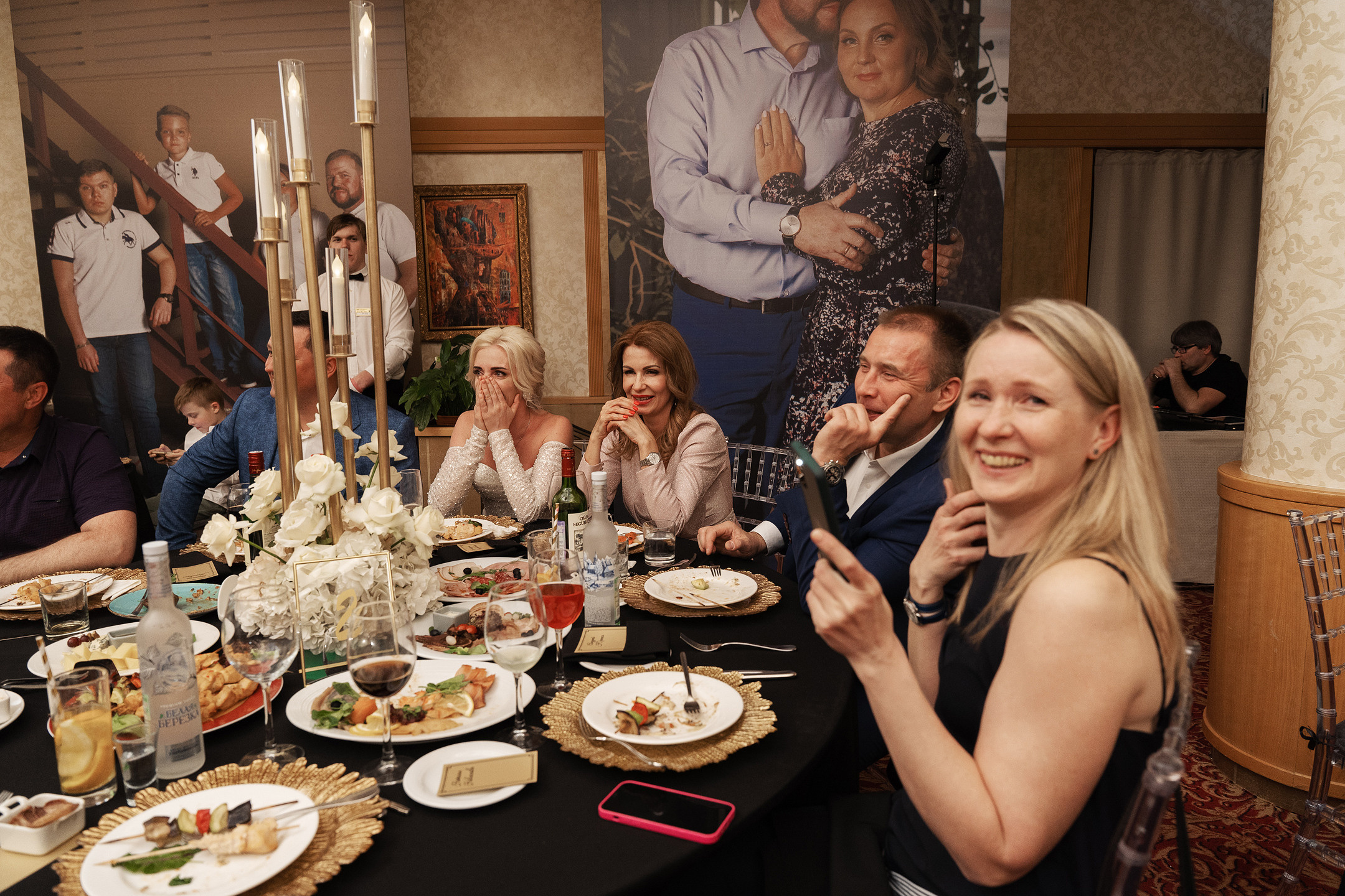 Празднование юбилее в банкетном зале отеля. Саша Потапкин Фотограф. Сочи, Екатеринбург, Москва