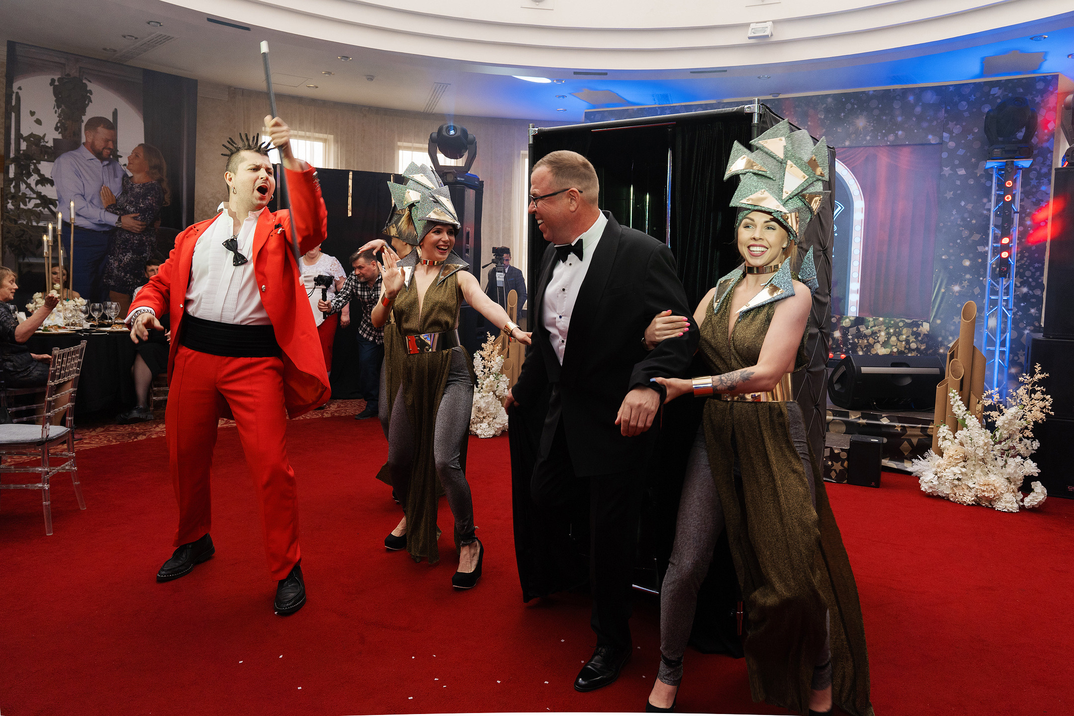 Празднование юбилее в банкетном зале отеля. Саша Потапкин Фотограф. Сочи, Екатеринбург, Москва