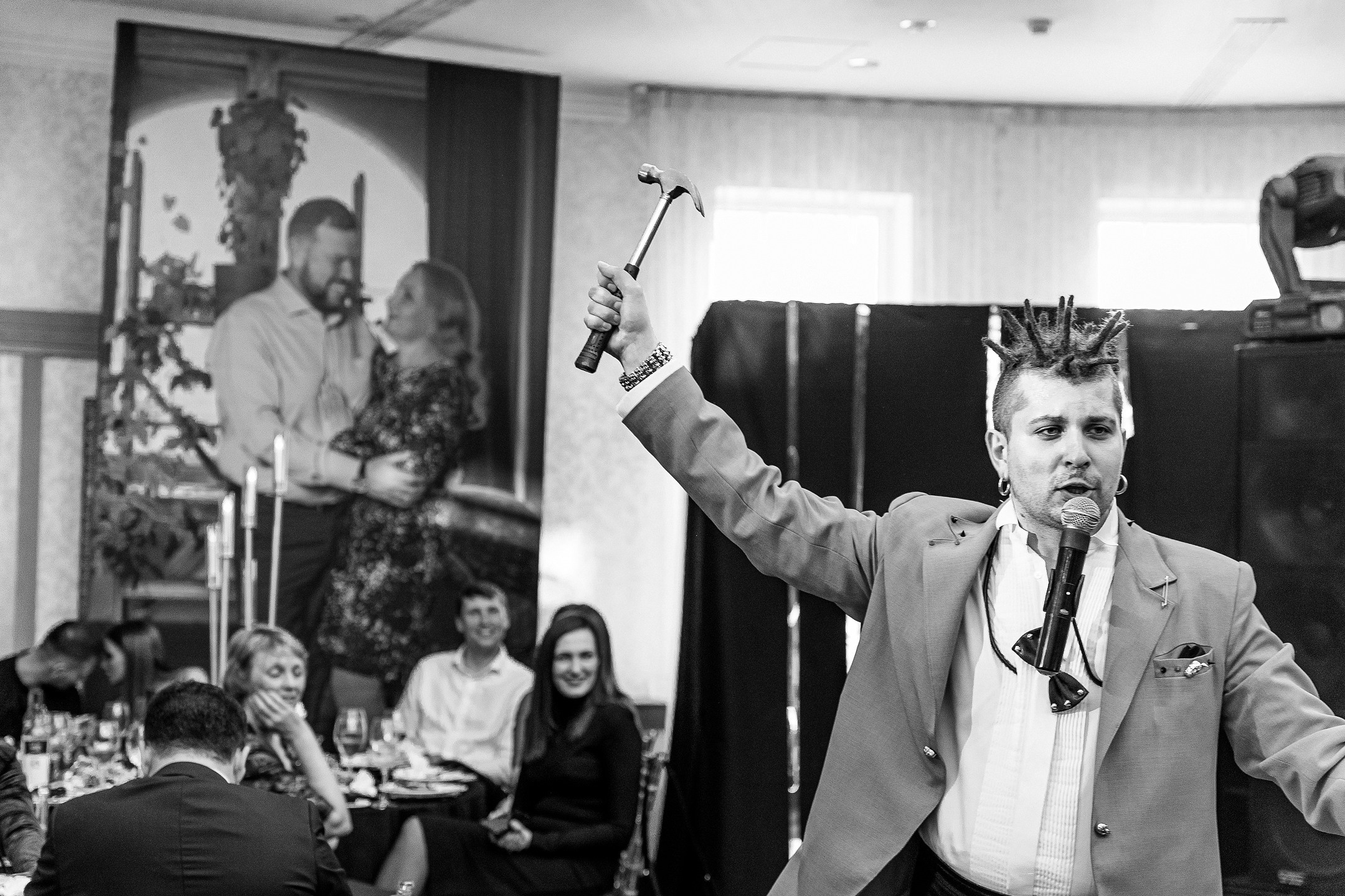 Празднование юбилее в банкетном зале отеля. Саша Потапкин Фотограф. Сочи, Екатеринбург, Москва