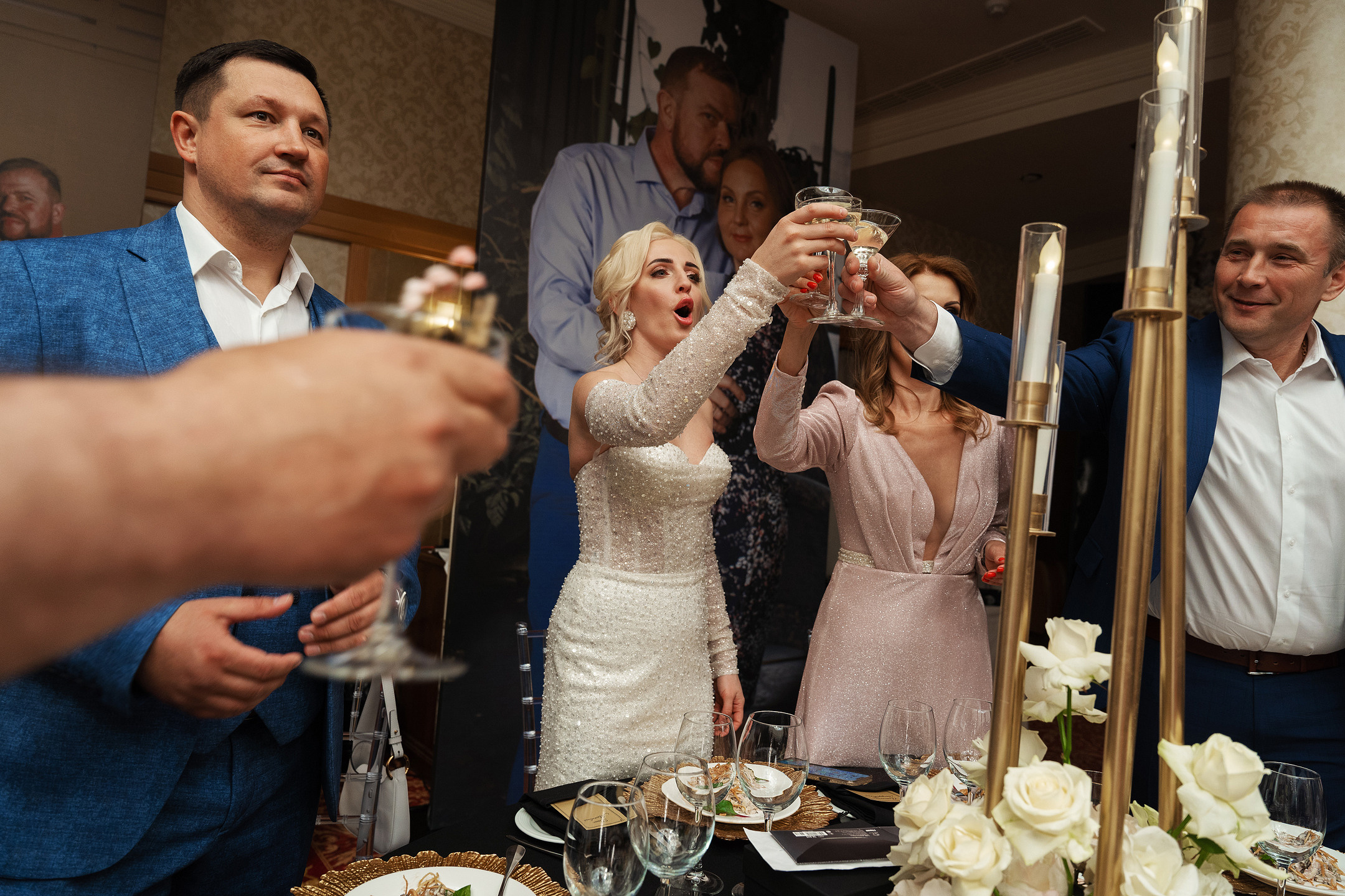 Празднование юбилее в банкетном зале отеля. Саша Потапкин Фотограф. Сочи, Екатеринбург, Москва