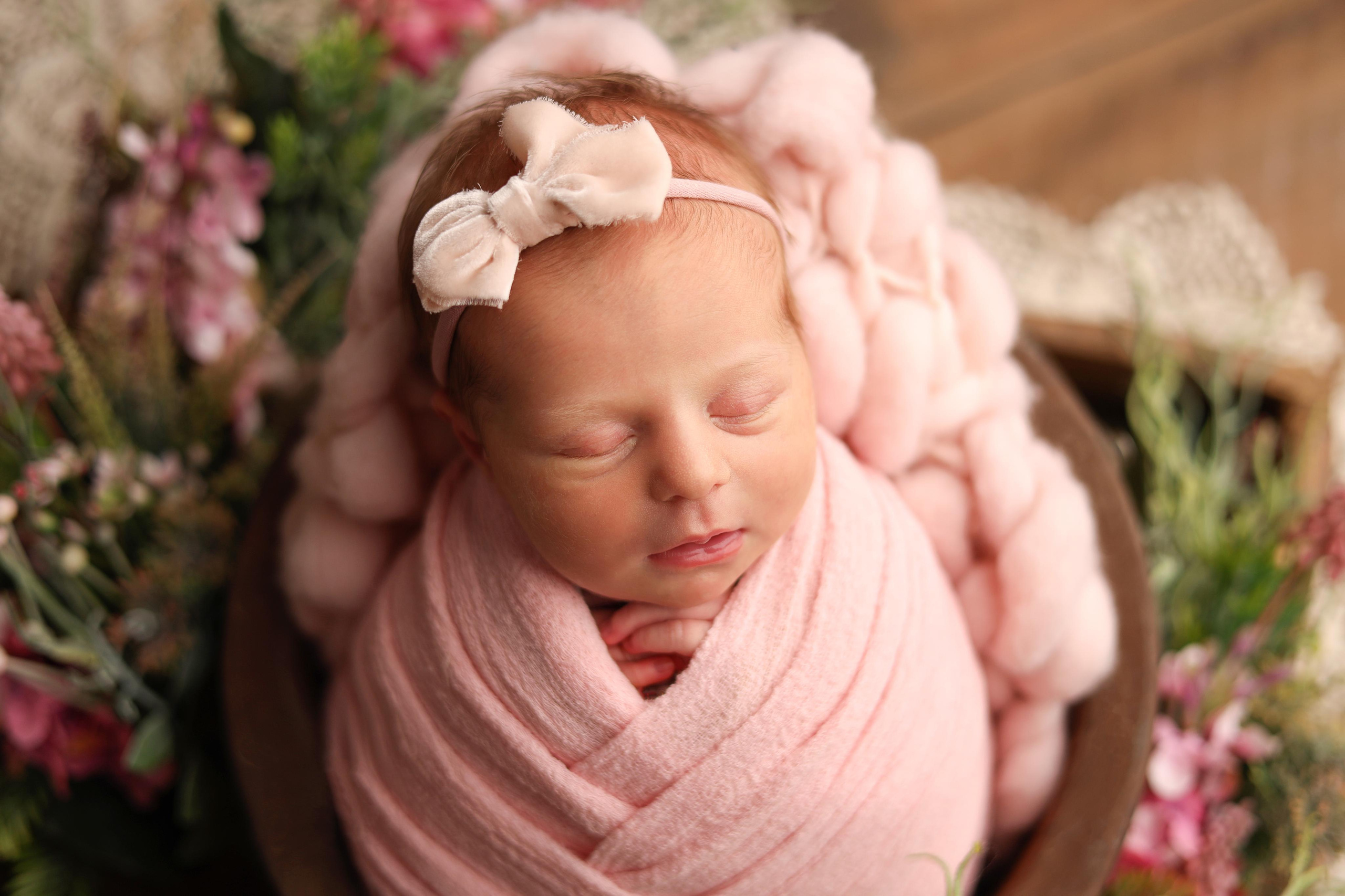 Ньюборн съемка малышки Таисии. Фотограф новорожденных Москва. Ньюборн фотограф Москва