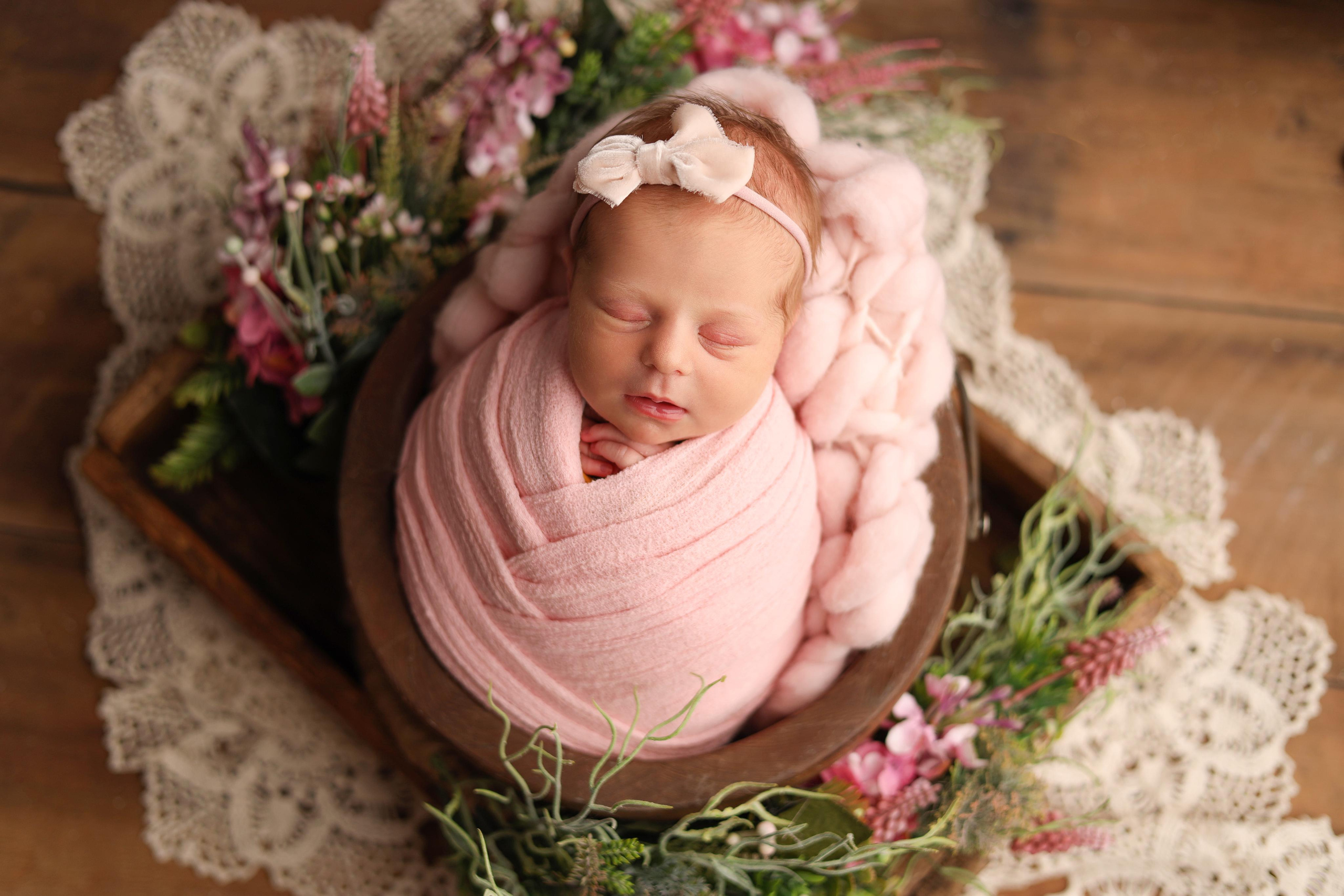 Ньюборн съемка малышки Таисии. Фотограф новорожденных Москва. Ньюборн фотограф Москва