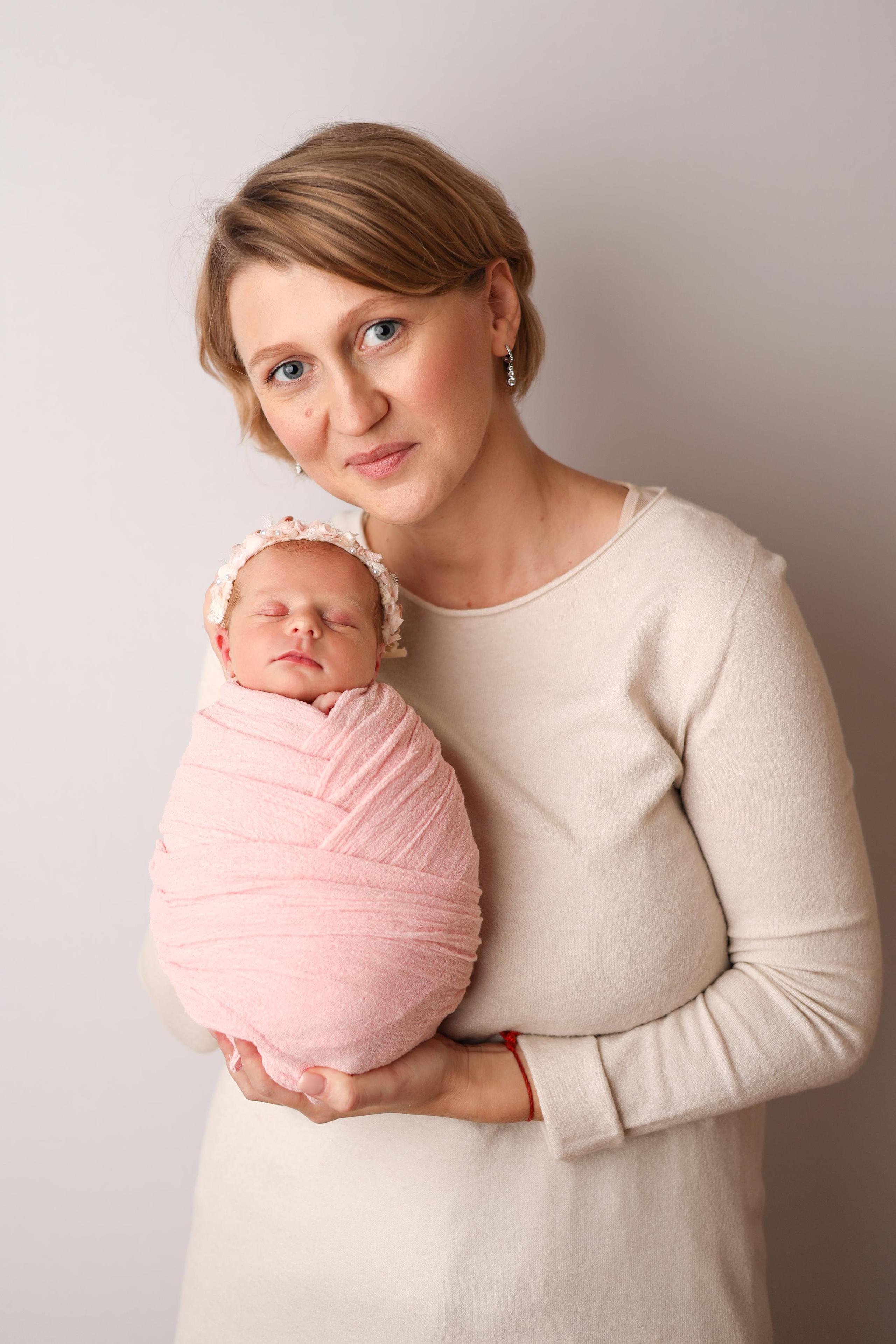 Ньюборн съемка малышки Таисии. Фотограф новорожденных Москва. Ньюборн фотограф Москва