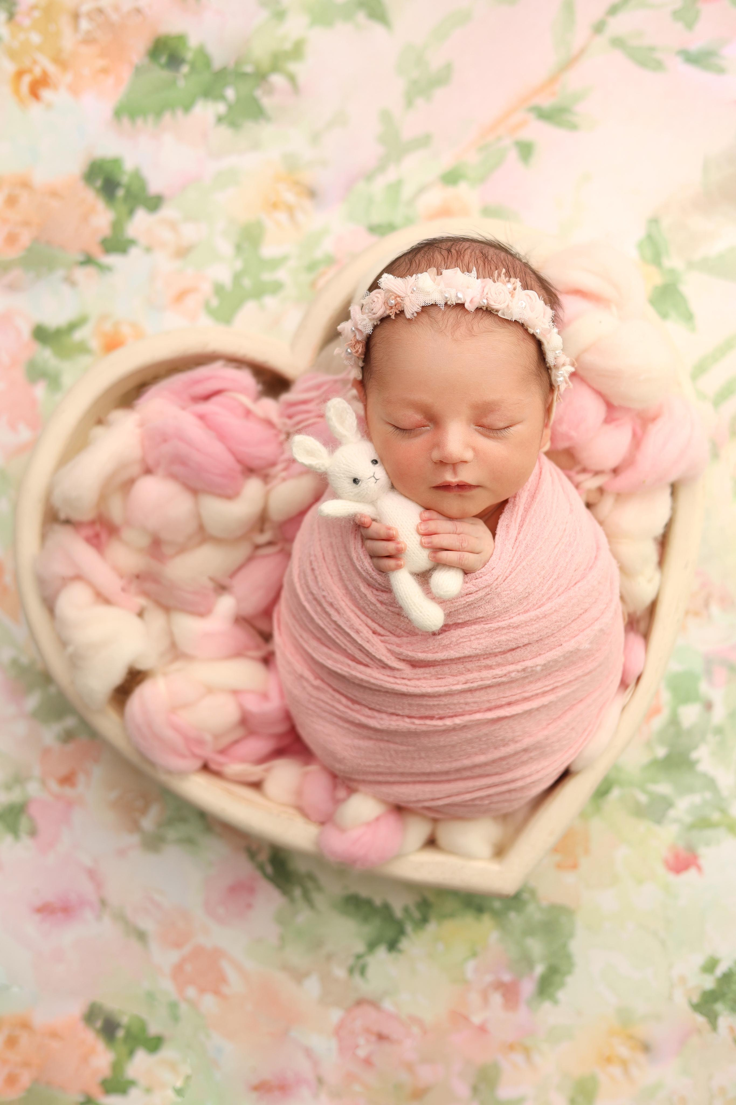 Ньюборн фотосъемка Эмилии. Фотограф новорожденных Москва. Ньюборн фотограф Москва