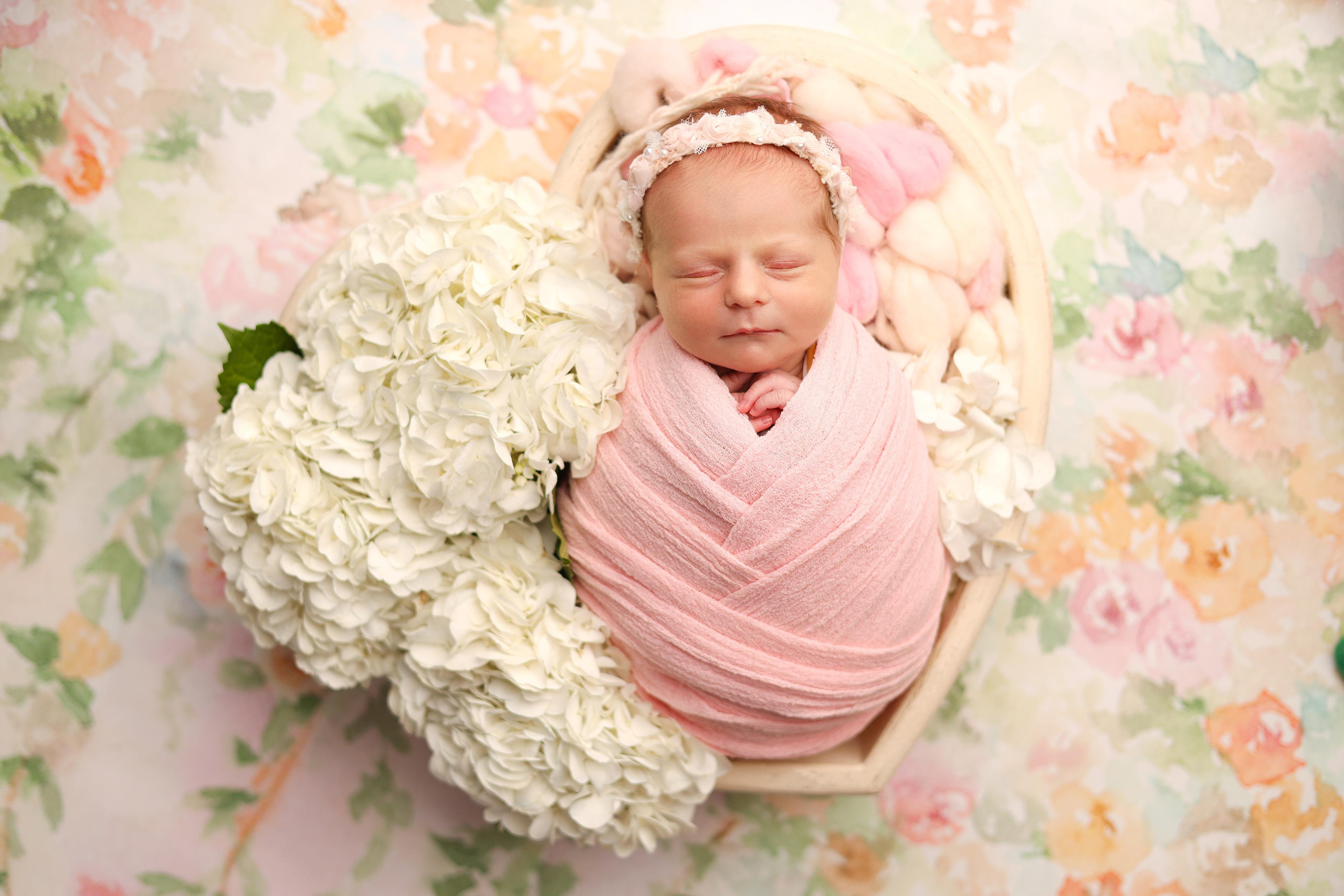 Ньюборн съемка малышки Таисии. Фотограф новорожденных Москва. Ньюборн фотограф Москва