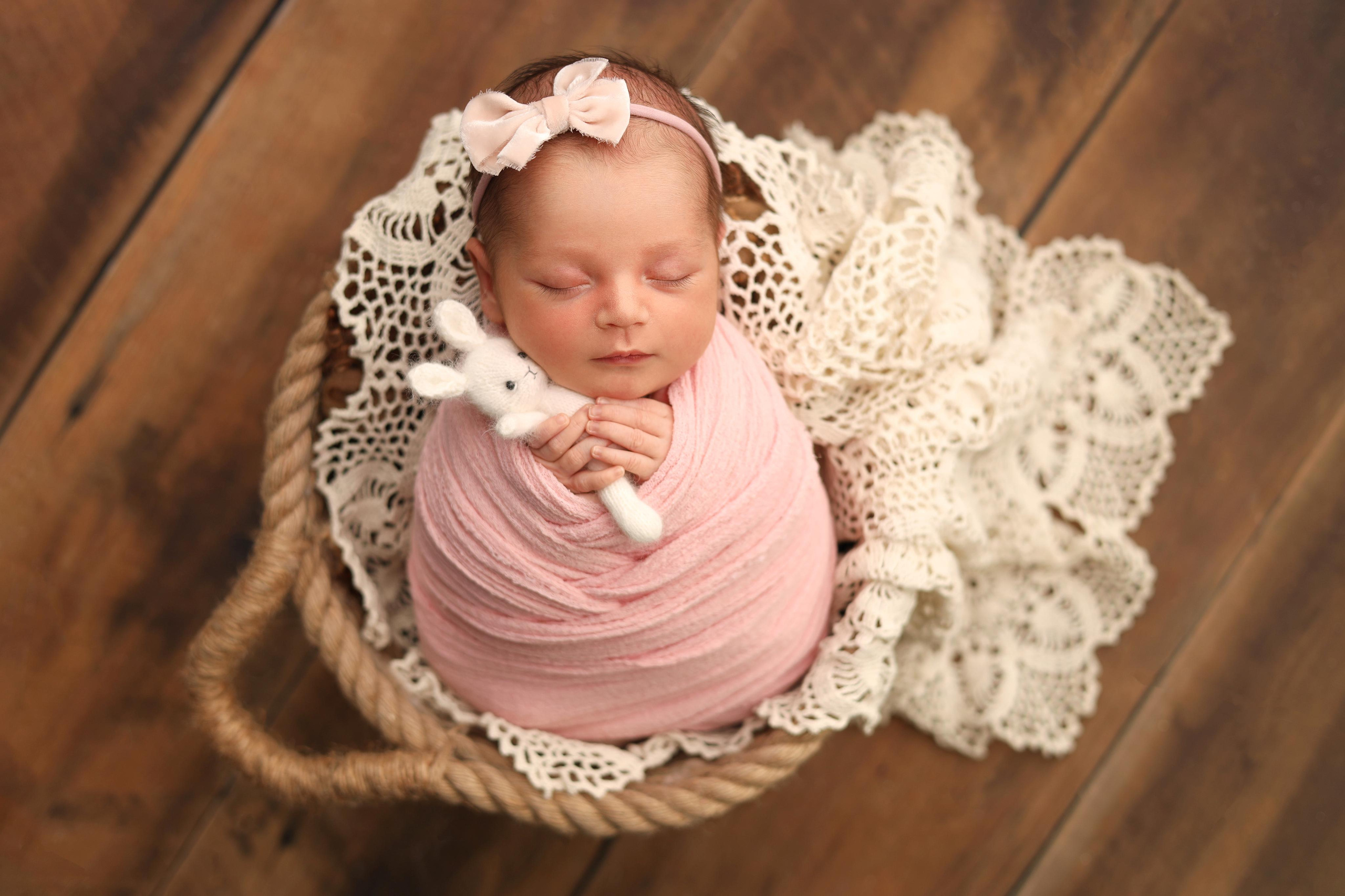 Ньюборн фотосъемка Эмилии. Фотограф новорожденных Москва. Ньюборн фотограф Москва