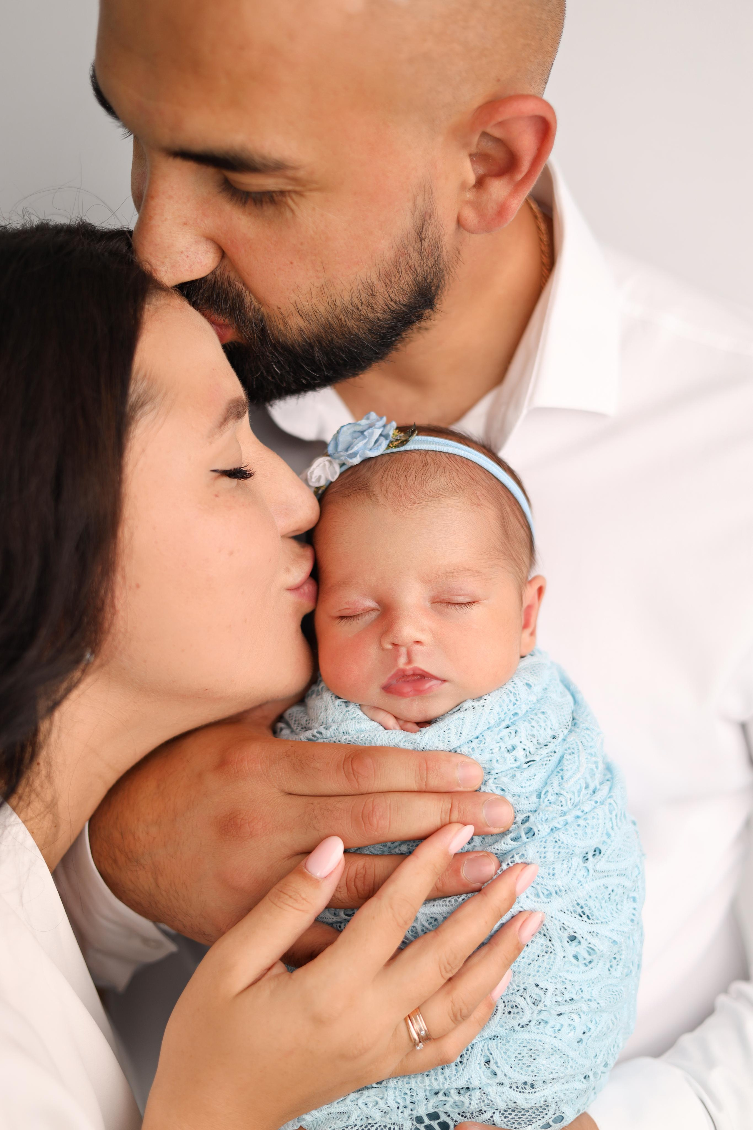 Ньюборн фотосъемка Эмилии. Фотограф новорожденных Москва. Ньюборн фотограф Москва