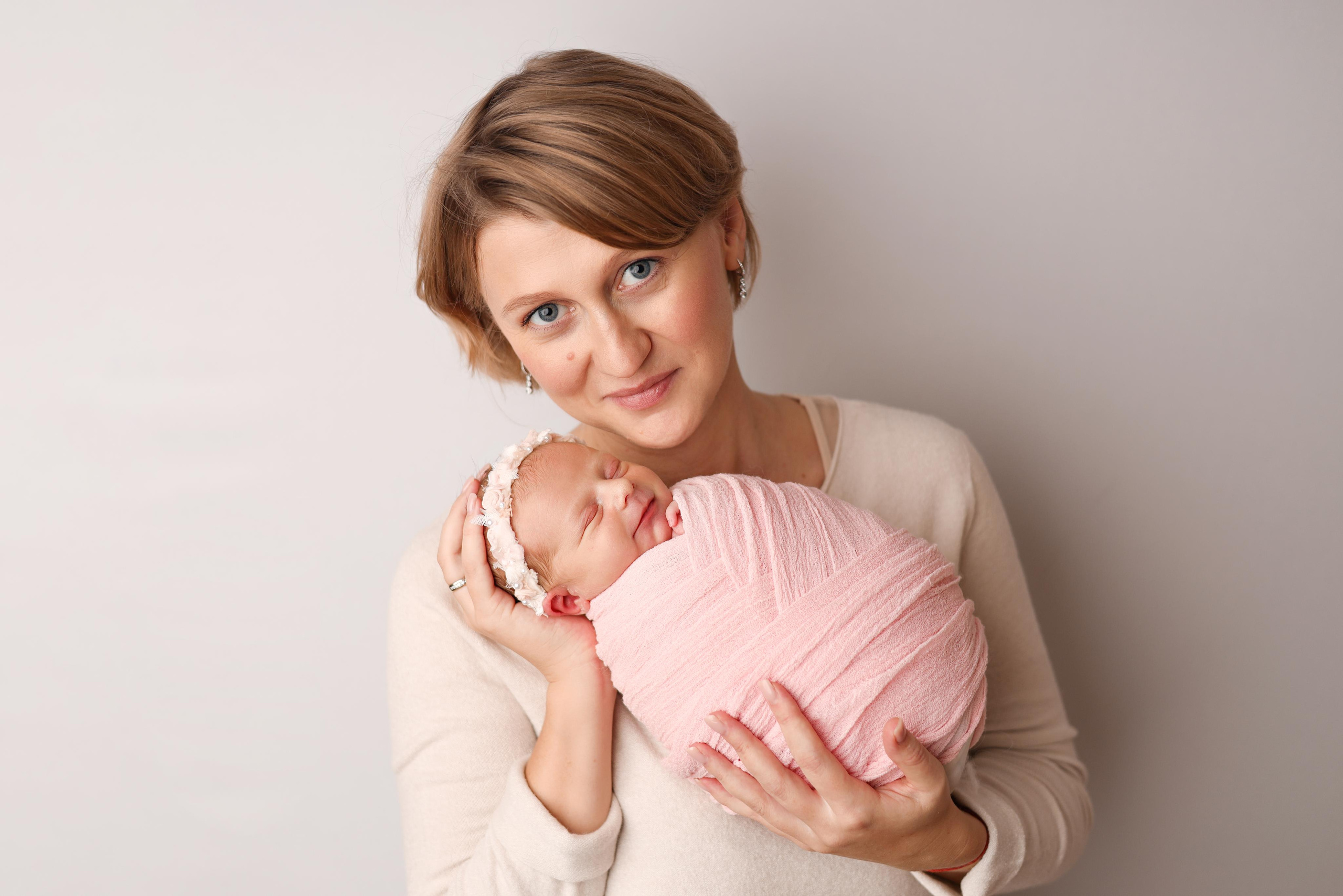 Ньюборн съемка малышки Таисии. Фотограф новорожденных Москва. Ньюборн фотограф Москва