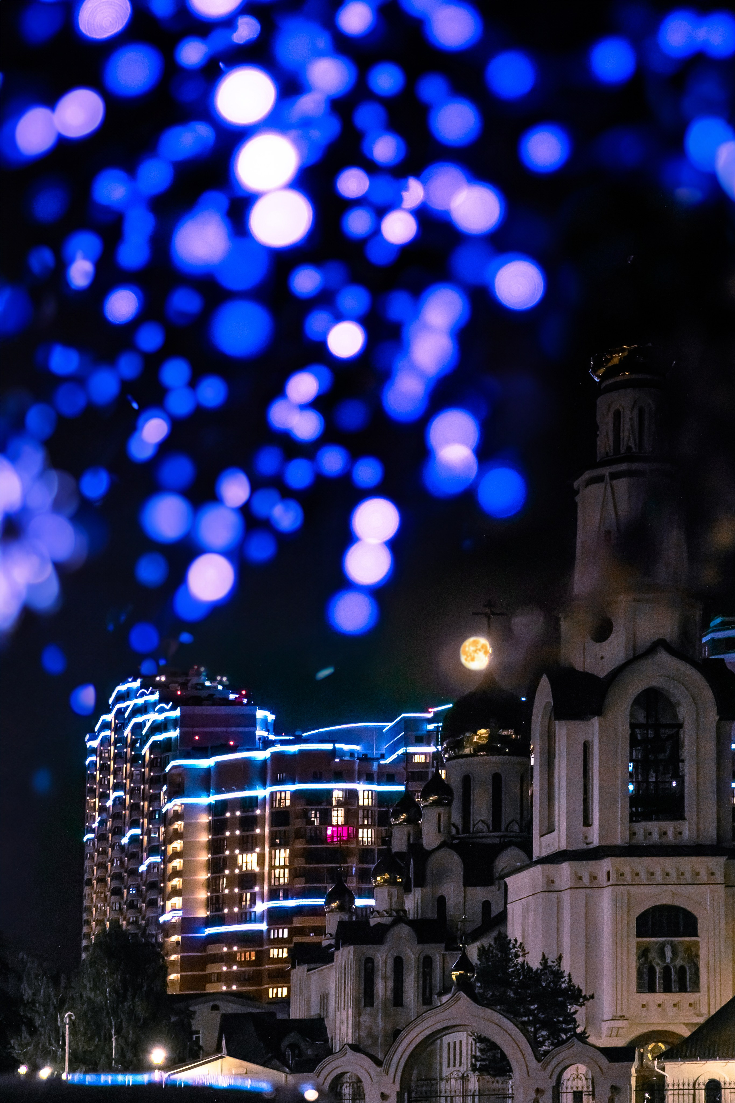 Город в ночи. Фотограф Елена Вишневская (Ушакова) Нефтеюганск, Сургут, Тюмень