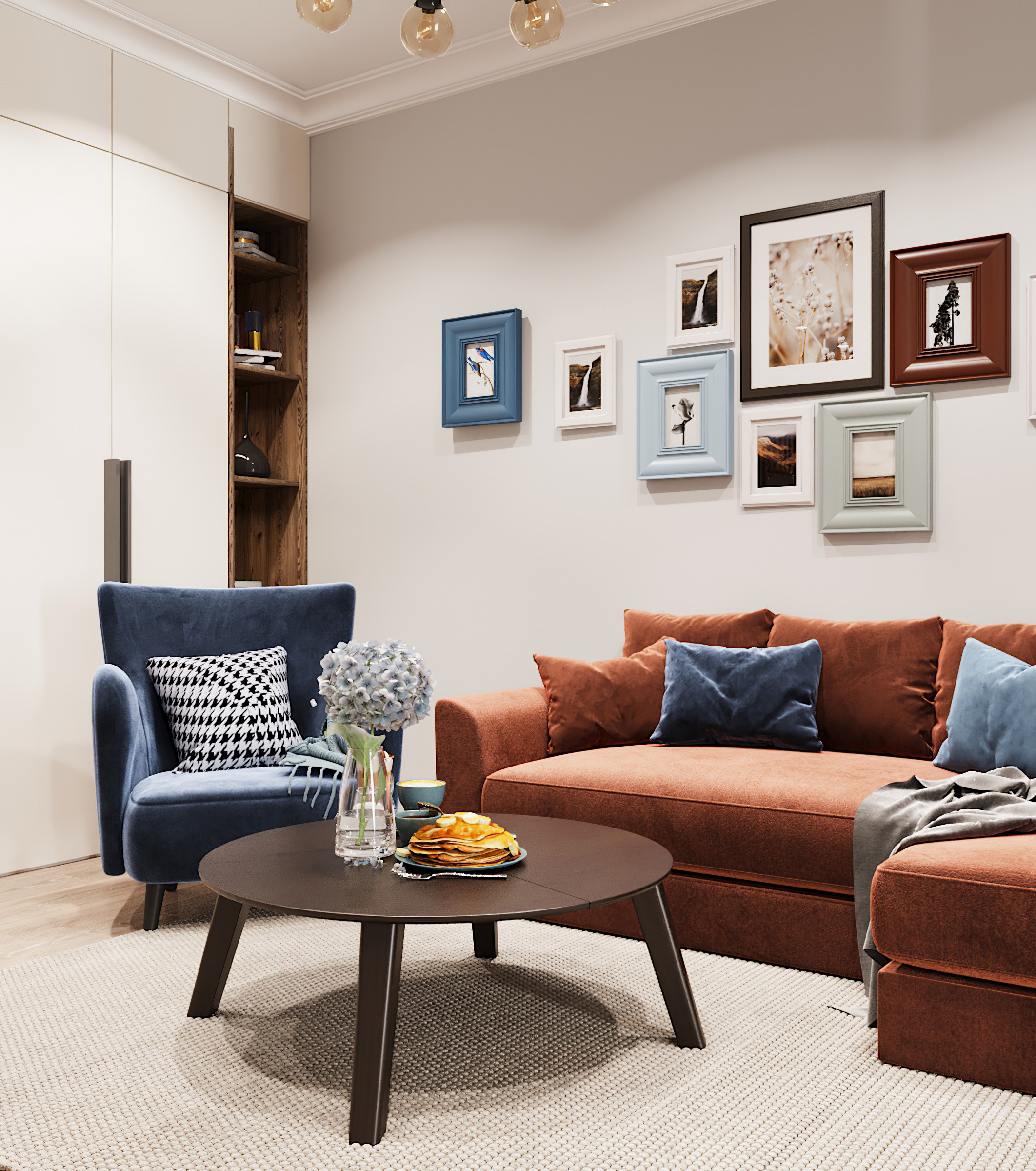 Кухня-гостиная в частном доме г. Краснодар. Дизайнер интерьера Виктория Титова