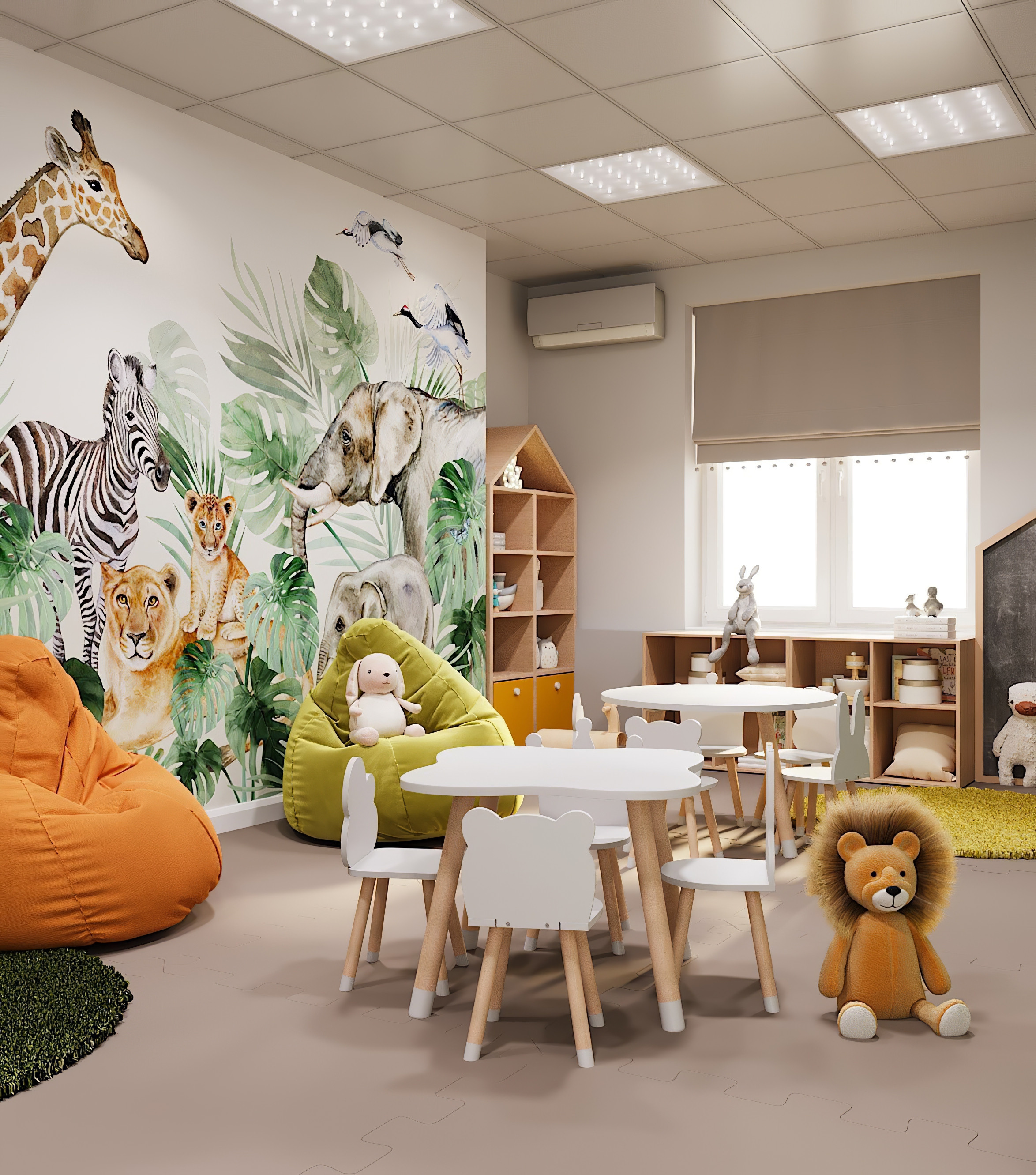 Детская комната в стоматологической клинике «Стамус» г. Краснодар. Дизайнер интерьера Виктория Титова