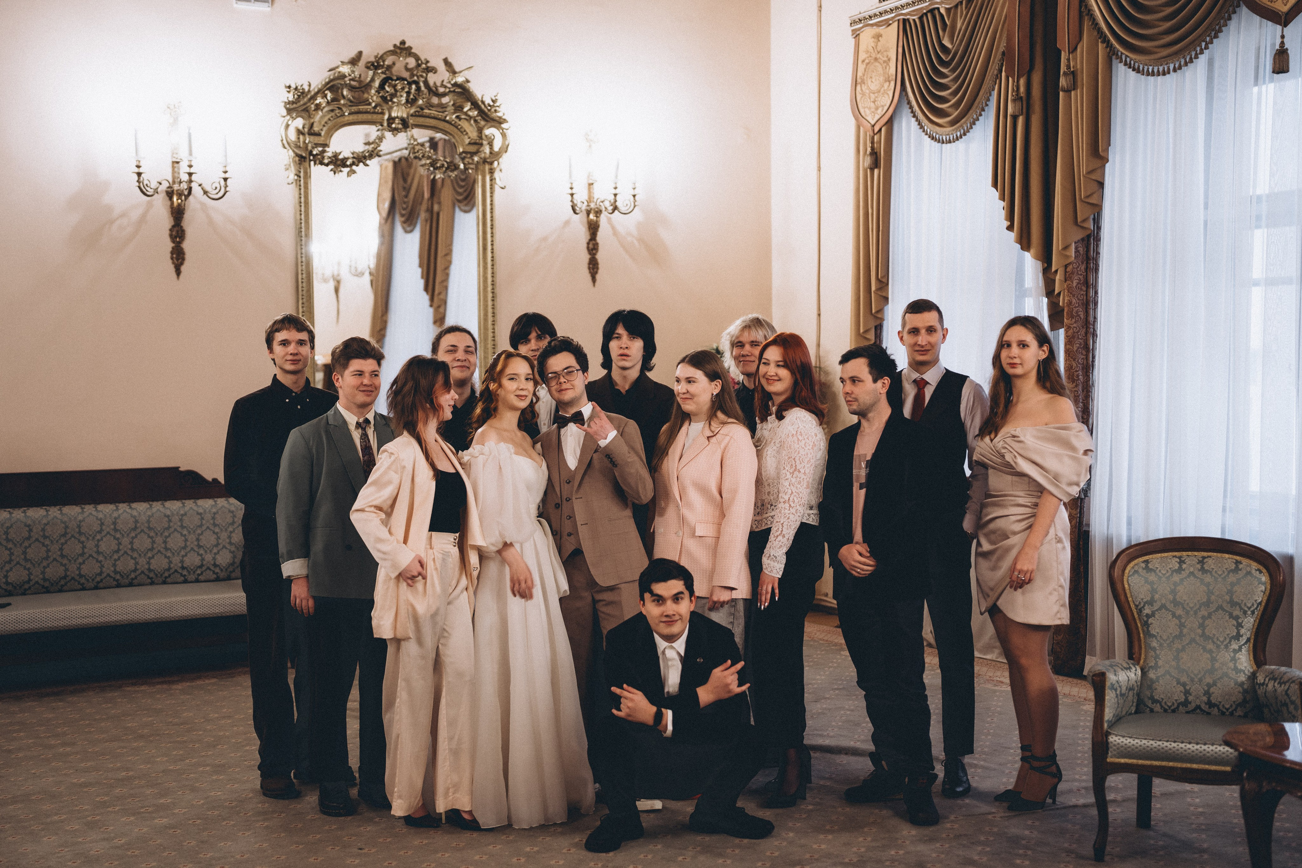 СВАДЕБНАЯ СЬЕМКА ВО ВТОРОМ ДВОРЦЕ С ГОСТЯМИ И ПРОГУЛКА В ТАВРИЧЕСКОМ САДУ. Профессиональный фотограф, Санкт-Петербург — Виктория Богомолова