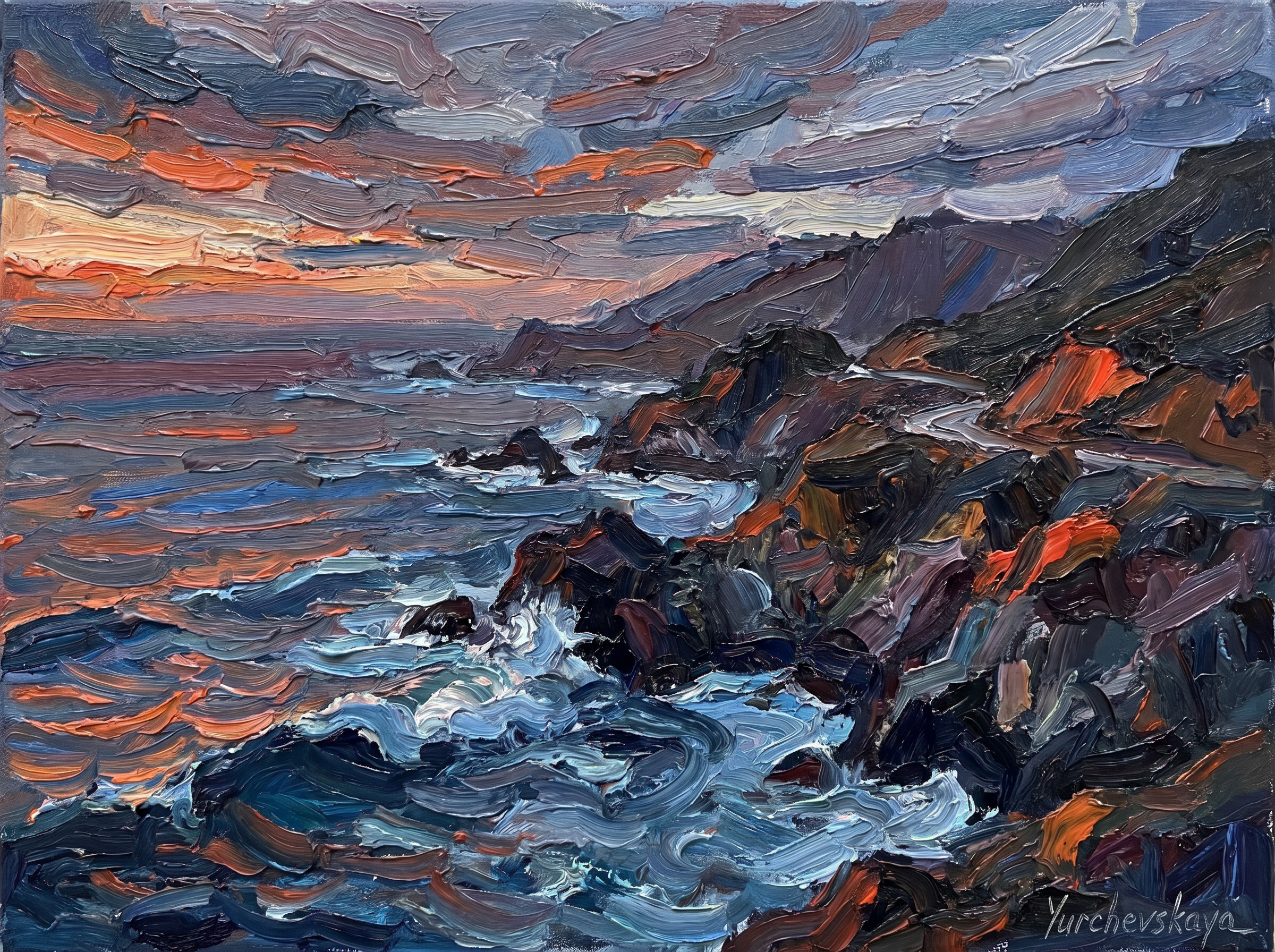 Big Sur. Exclusive Closing Gifts for Top Realtors | Custom House Portraits by Yulia Yurchevskaya