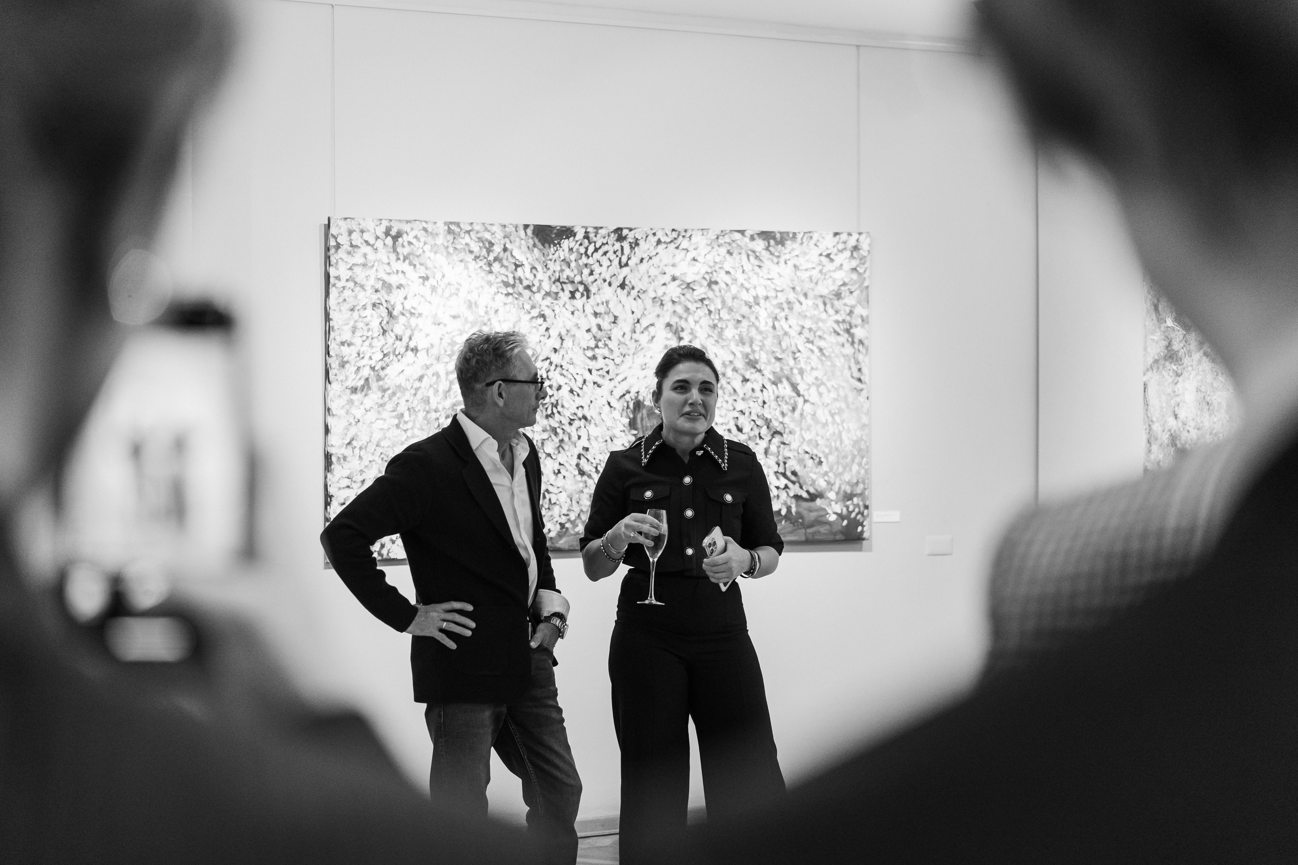 Съёмка открытия вытсавки художника Ильи Даньшина. Лиза Фирстова — самый добрый фотограф