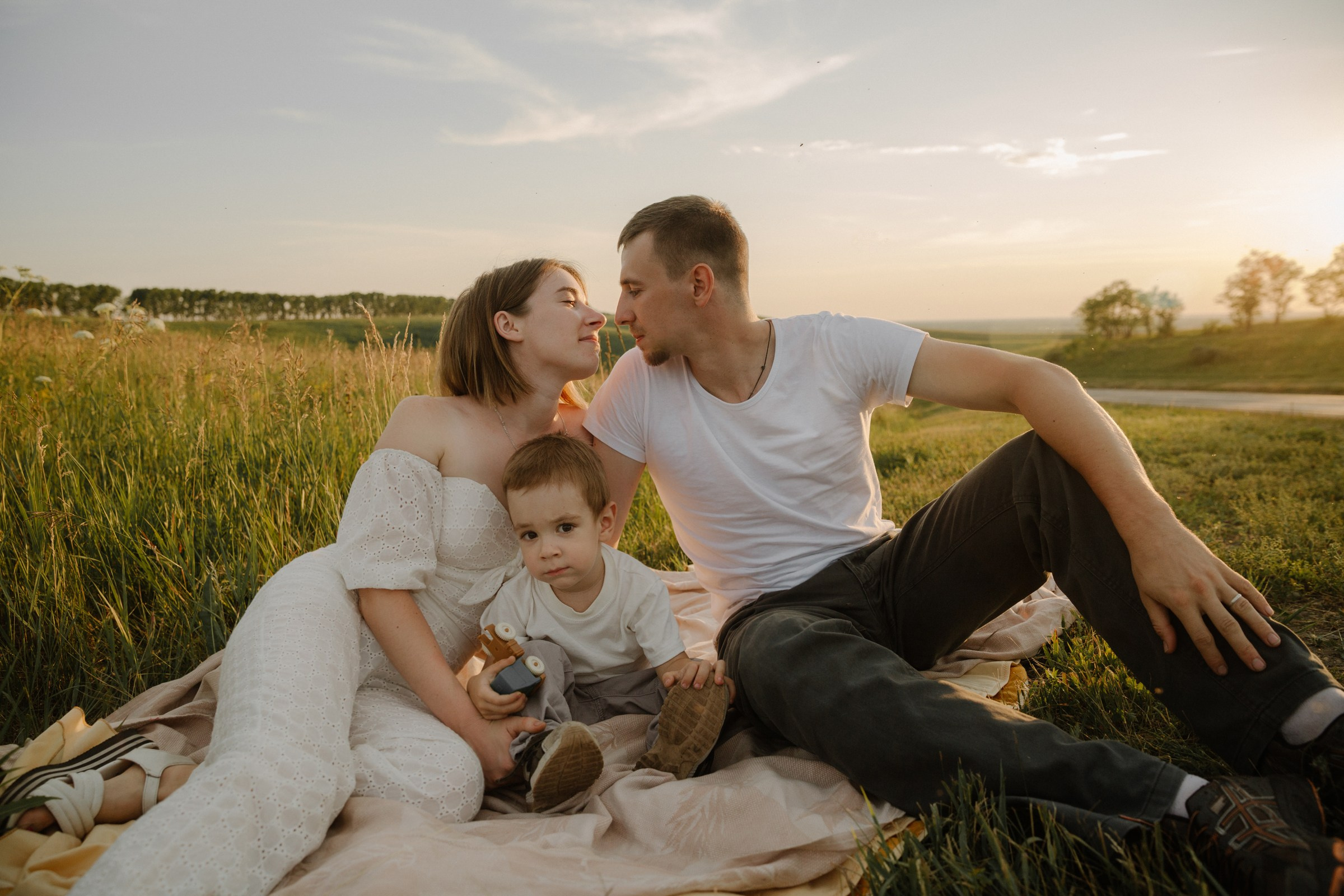 Виталя, Аня и Мирон. Фотограф Любовь Щербинина