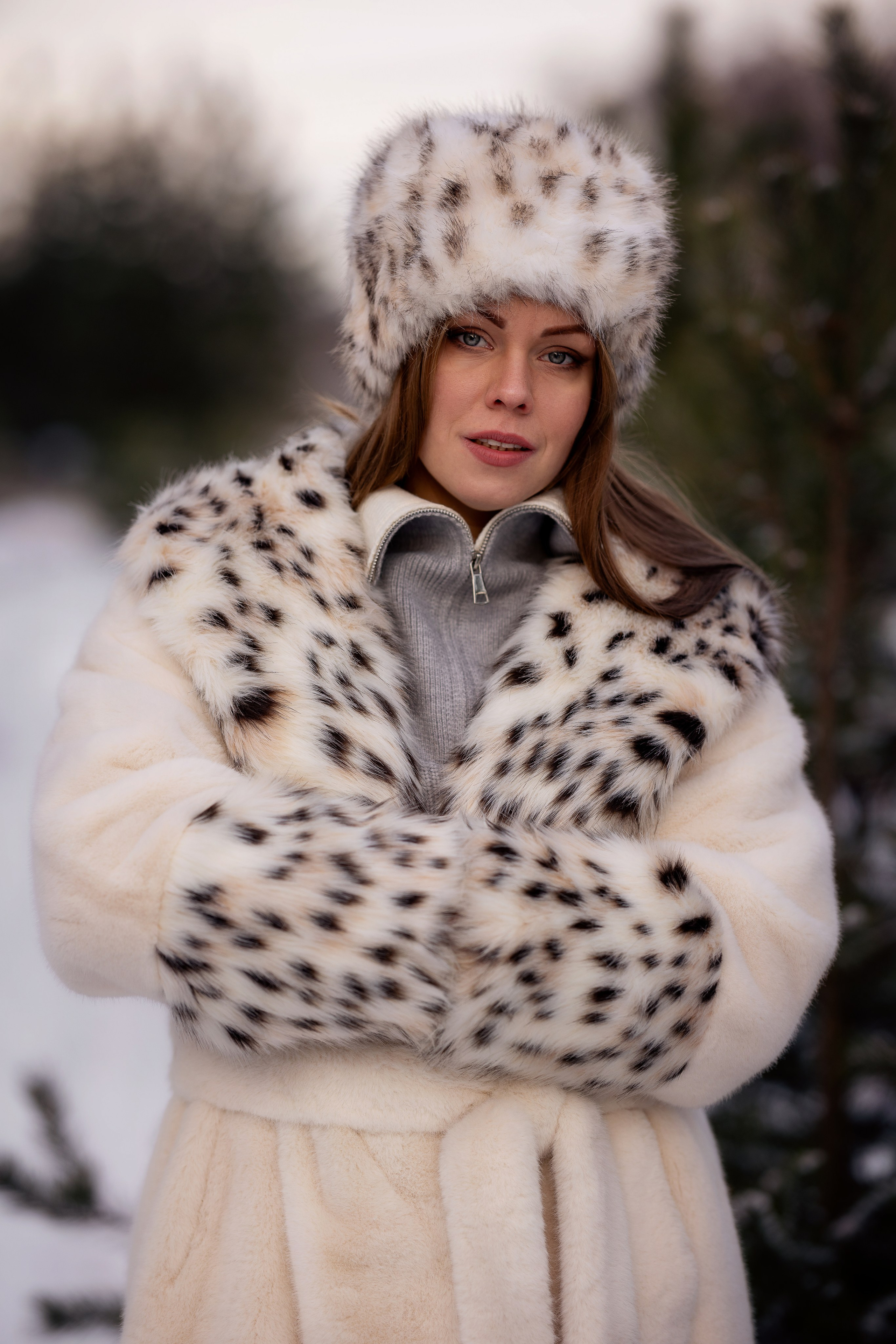 Съемка в зимнем лесу. Фотограф Ульянкина Мария