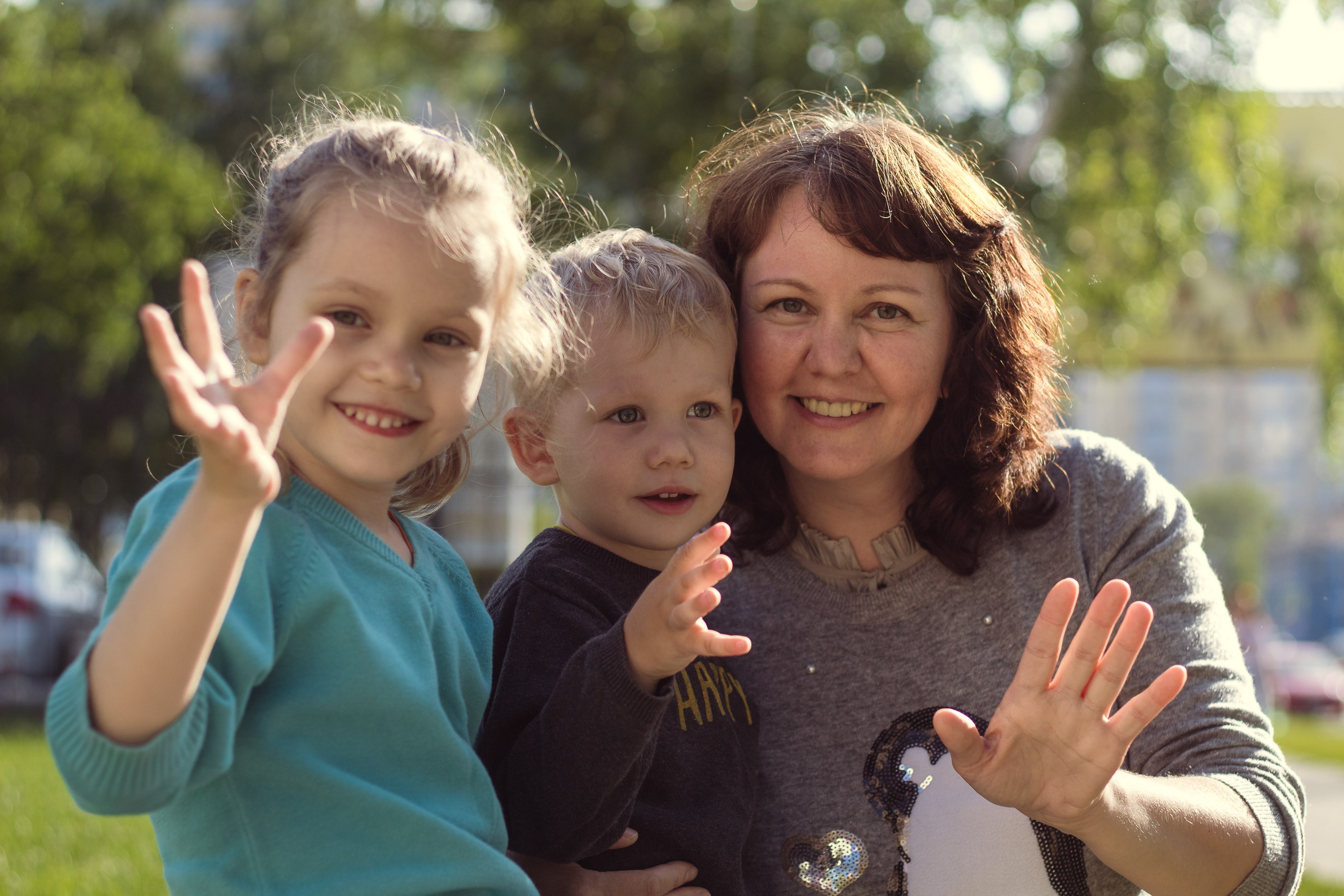 Анна, Настюша и Кирюша. Фотограф Дарина Фельдман