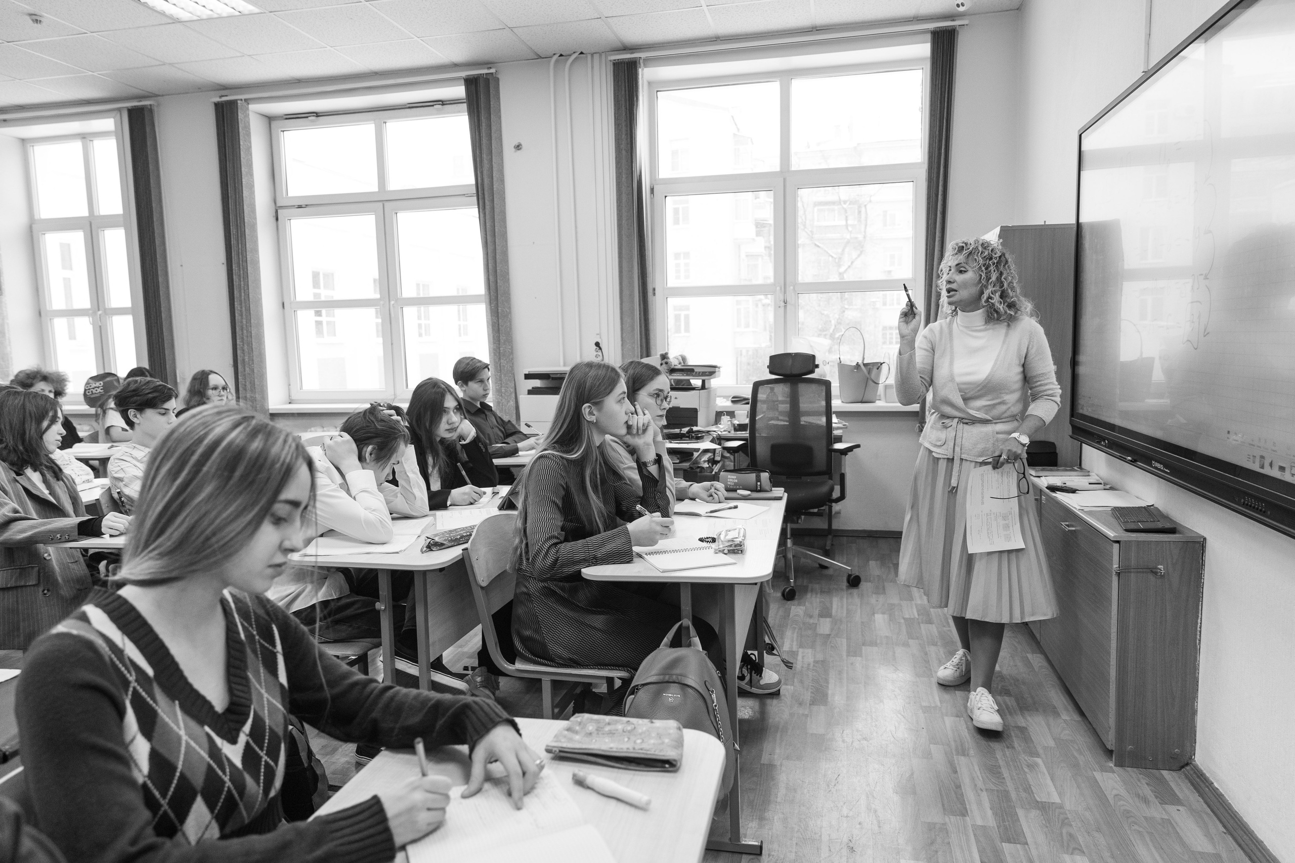 Репортаж с урока. Школьный фотограф в Москве Семенова Ирина