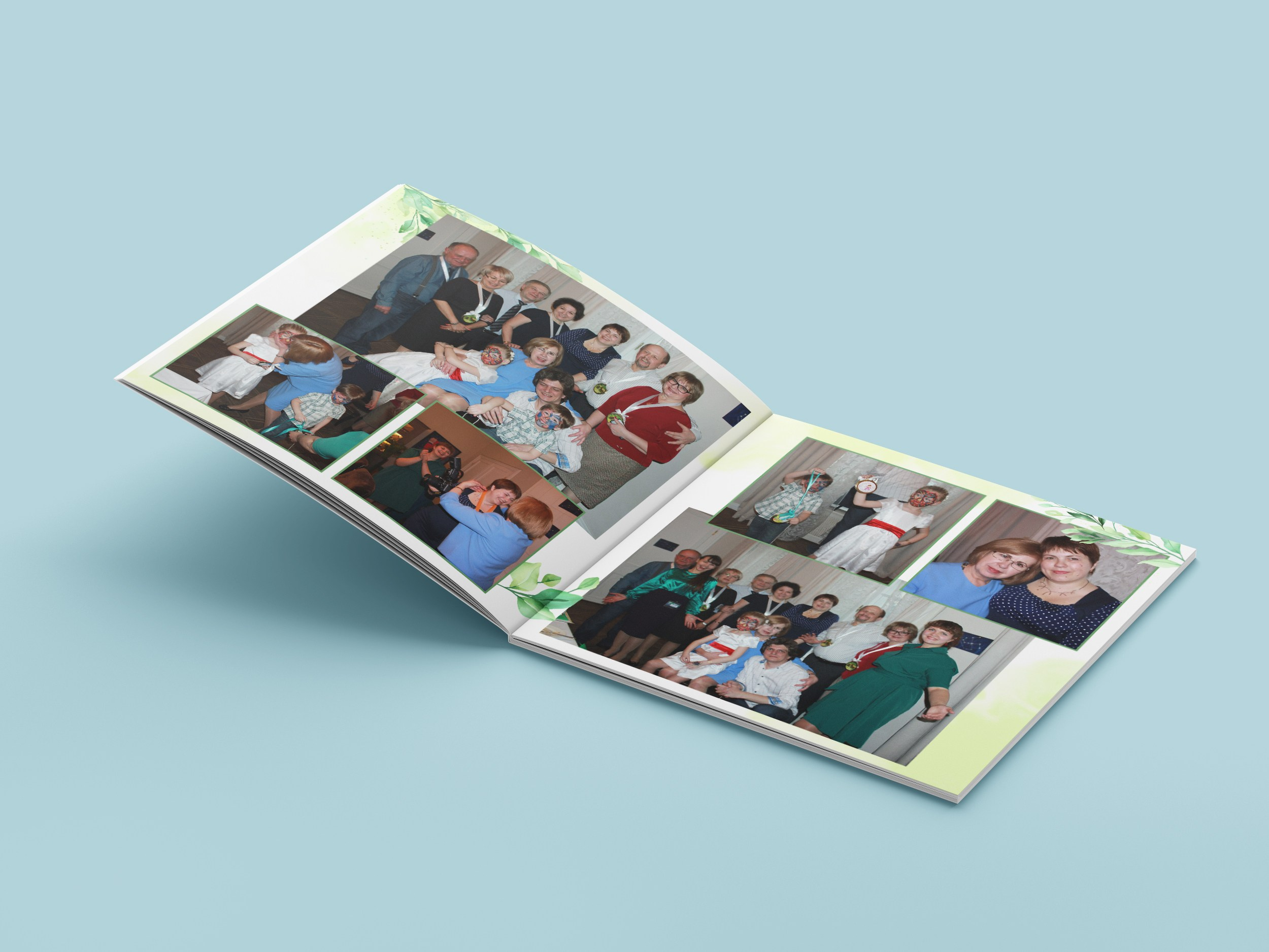 Юбилейный альбом. Дизайн Листья. Ольга Чёкотова (Фотограф Кострома)