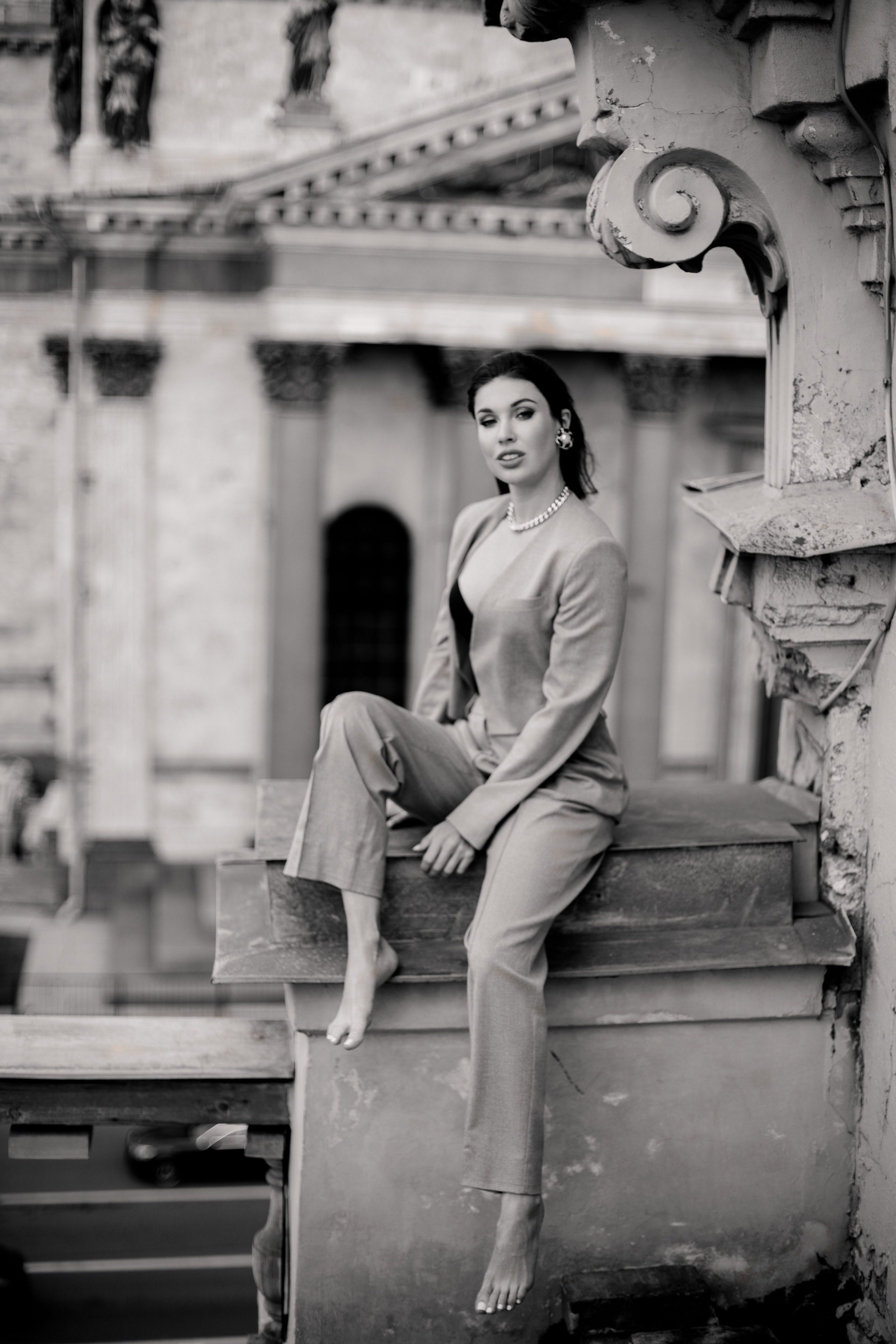 Вероника (съемка на крыше). Фотограф в Москве и Санкт-Петербурге Дарина