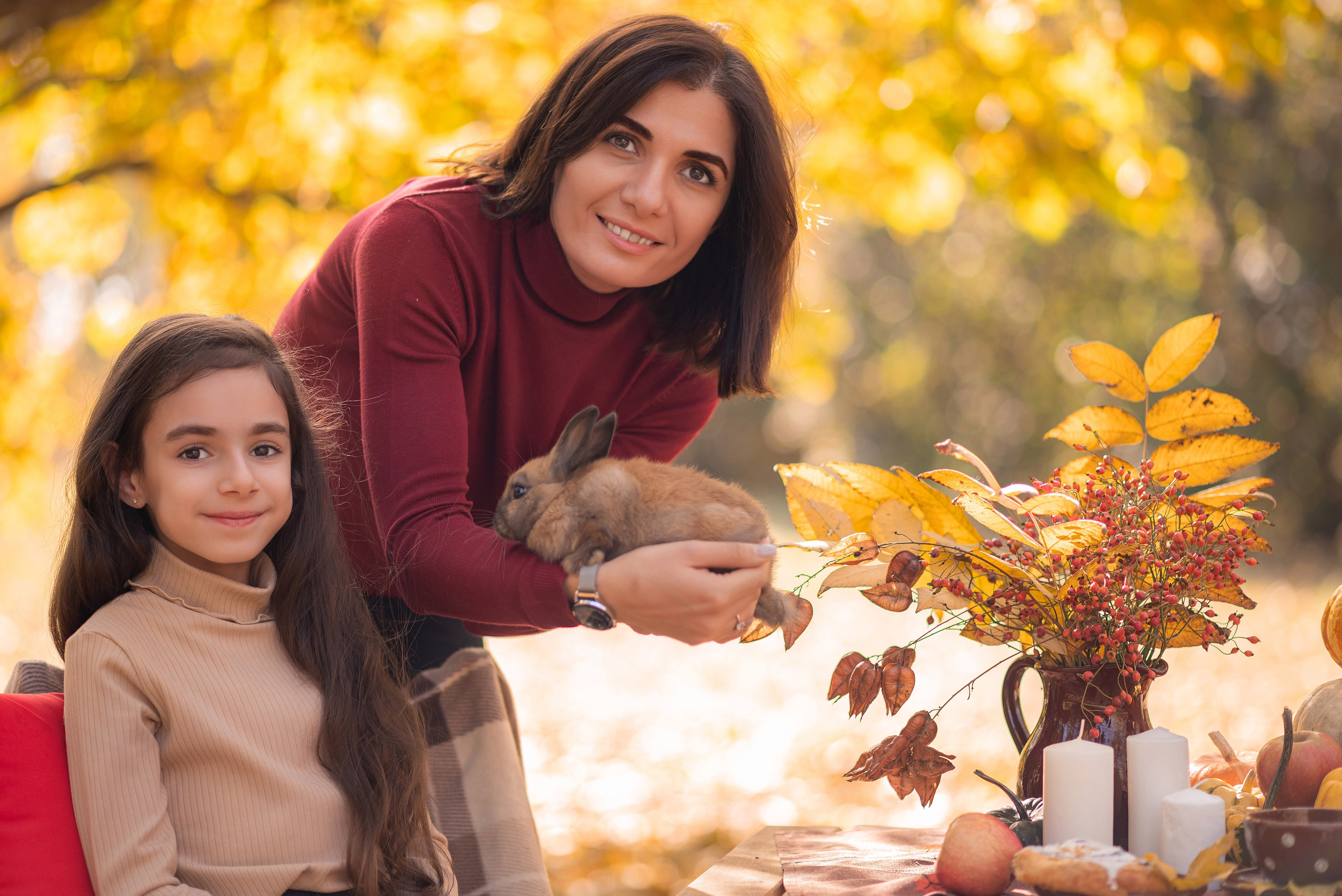 Осенние съемки на улице. Семейный фотограф в Краснодаре
