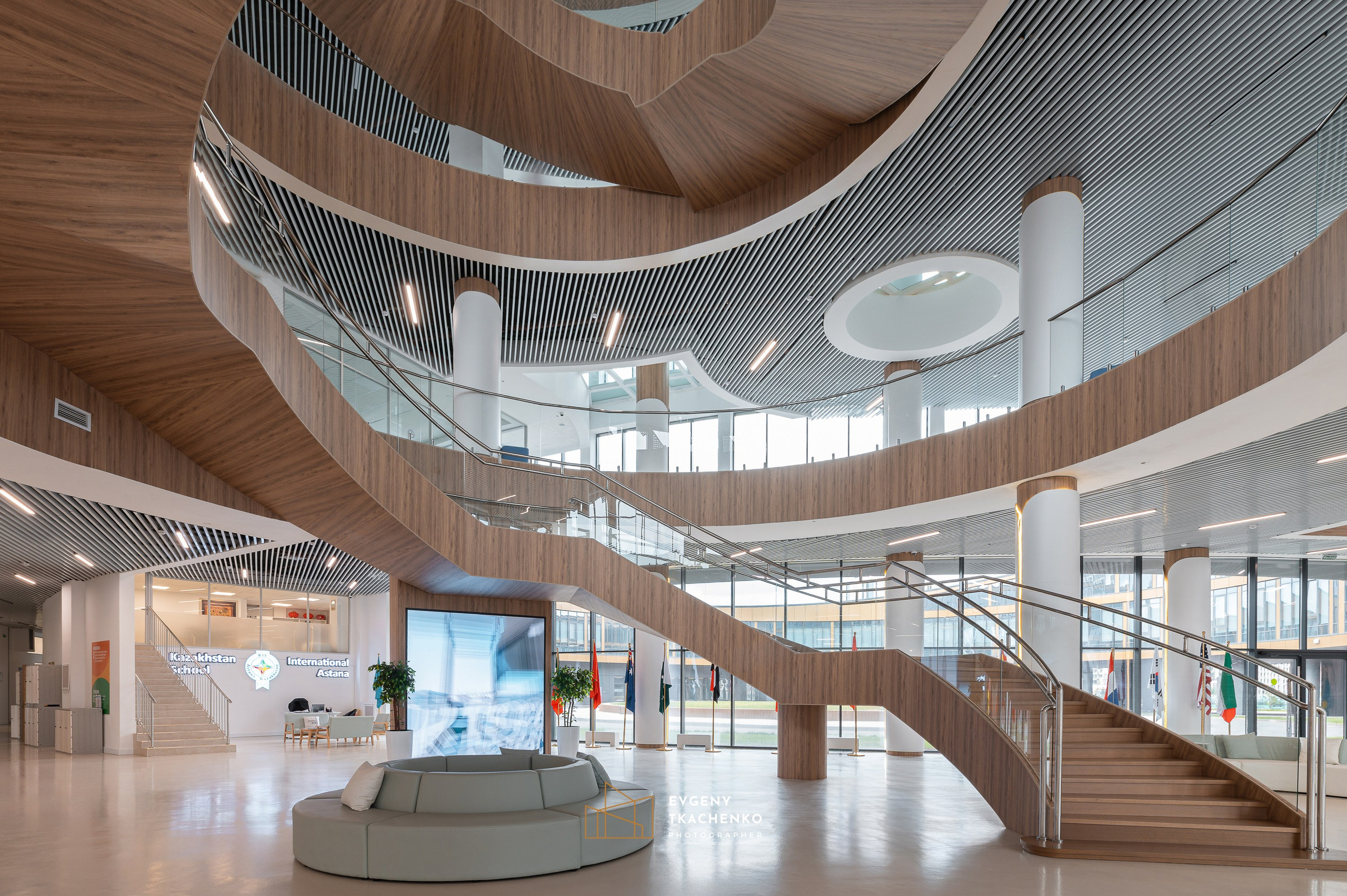 Kazakhstan International School, г. Астана. Архитектурный и интерьерный фотограф в Казахстане