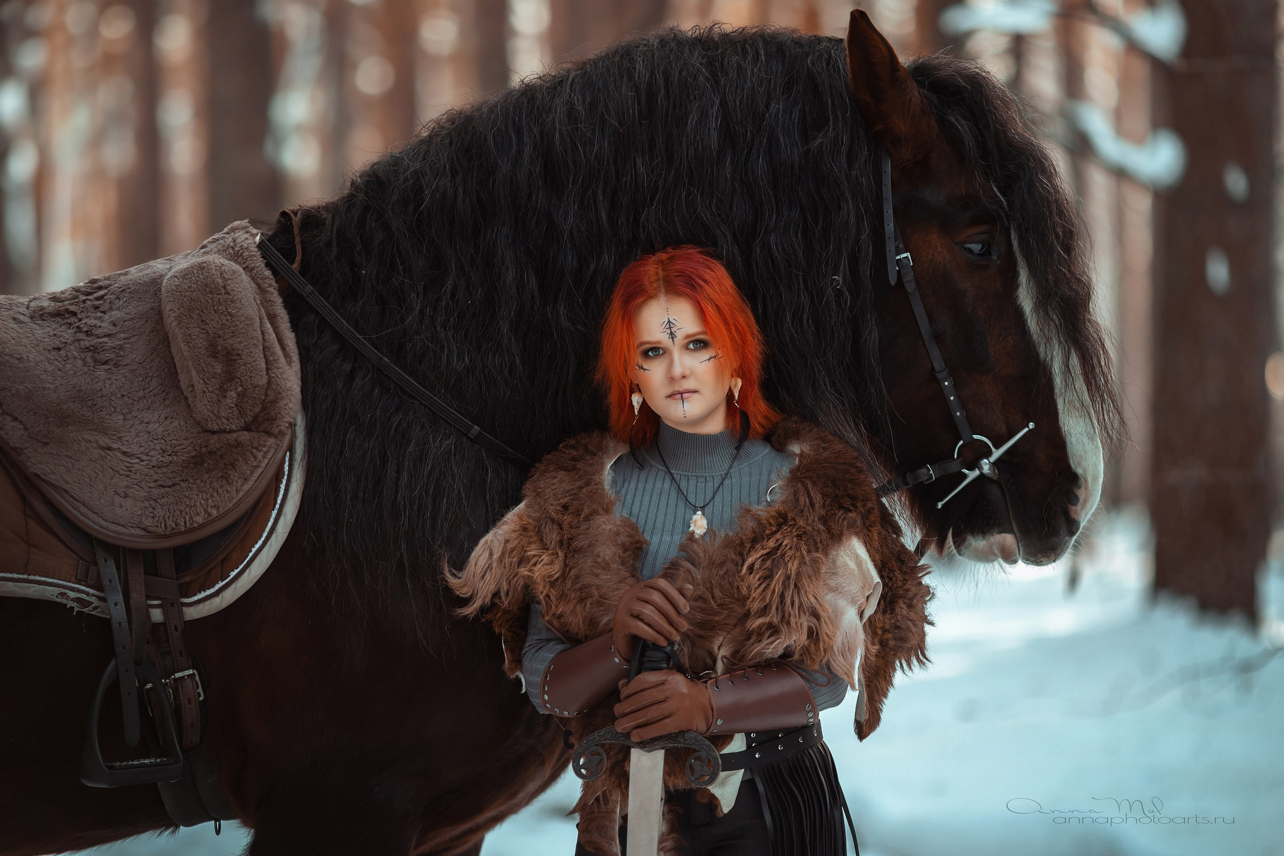 Настя, Малыш и Зевс. Анна Молчанова конный фотограф в Тюмени | фотосессии с лошадьми Тюмень