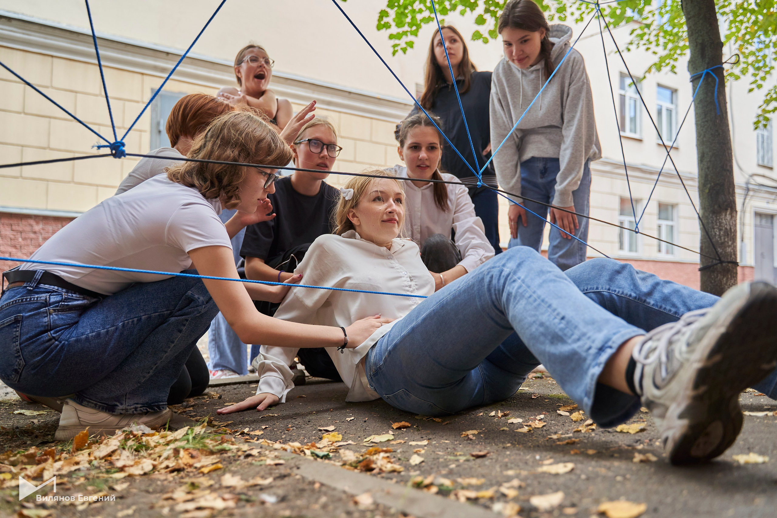 Мероприятие «Веревка» для первокурсников ННГАСУ. Репортажный фотограф Вилянов Евгений. Нижний Новгород