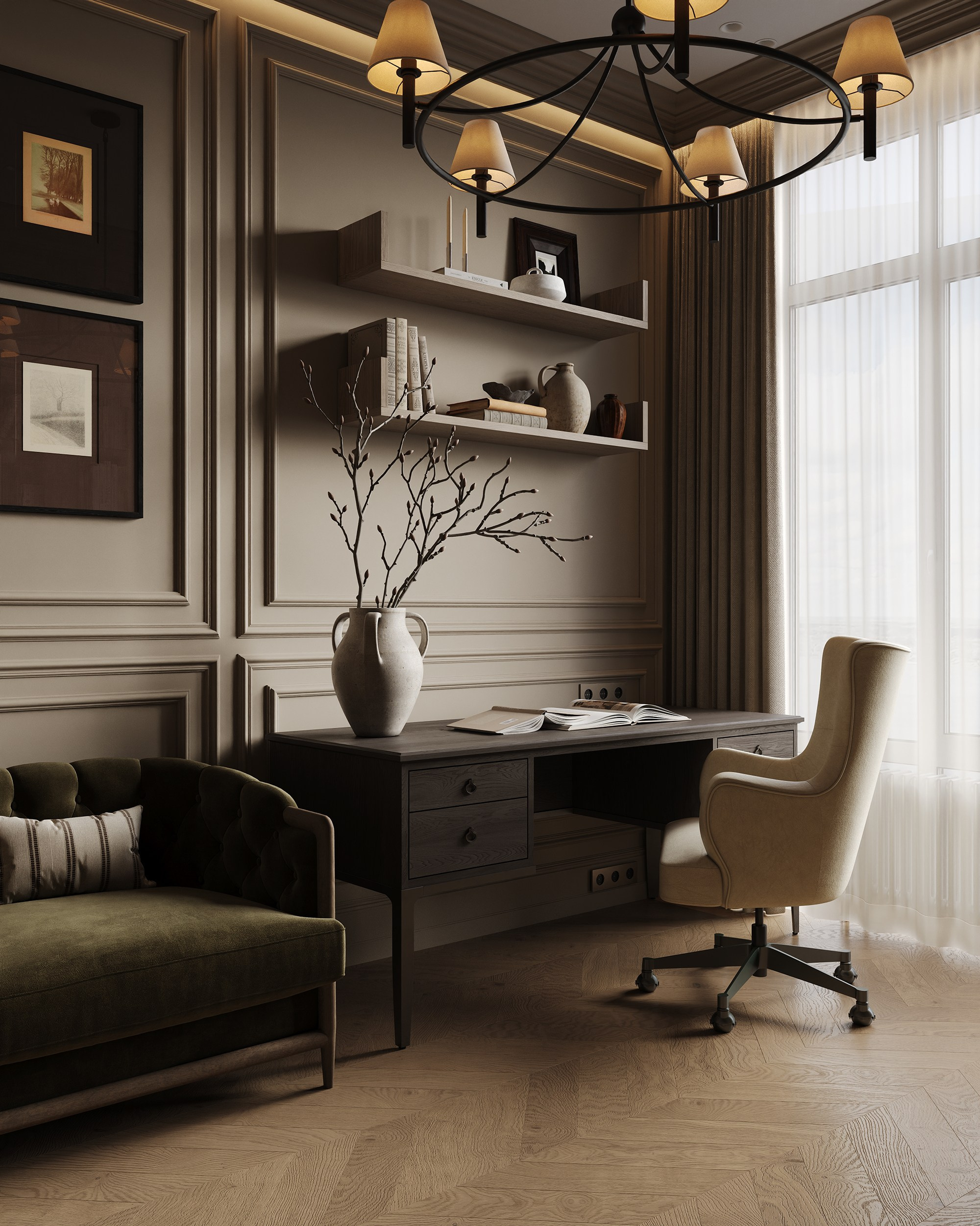 Кабинет «Минина». 3D визуализация интерьера Надежда Соколова