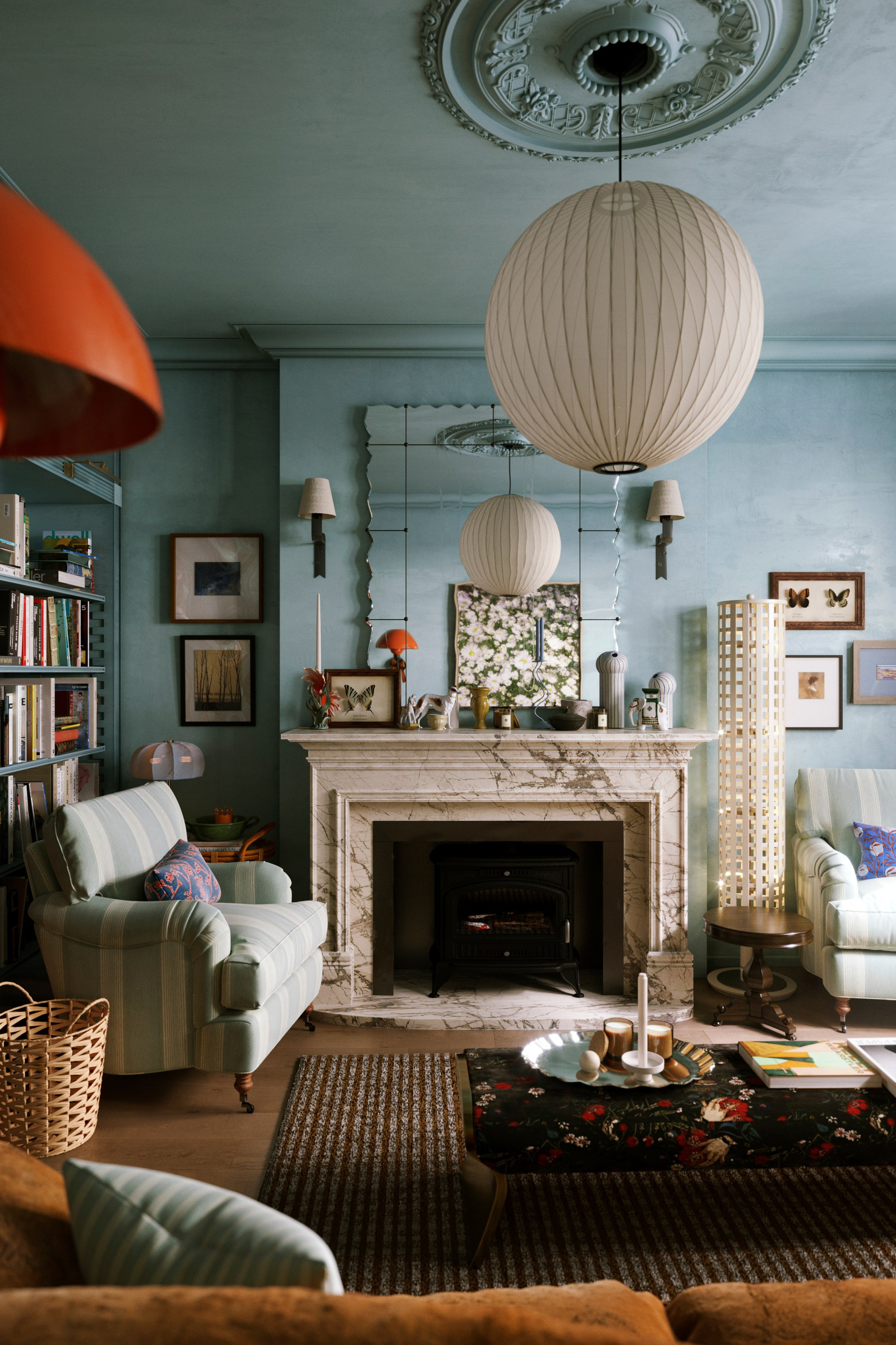 Работа по референсу/ синий. Визуализации Дизайн проектов