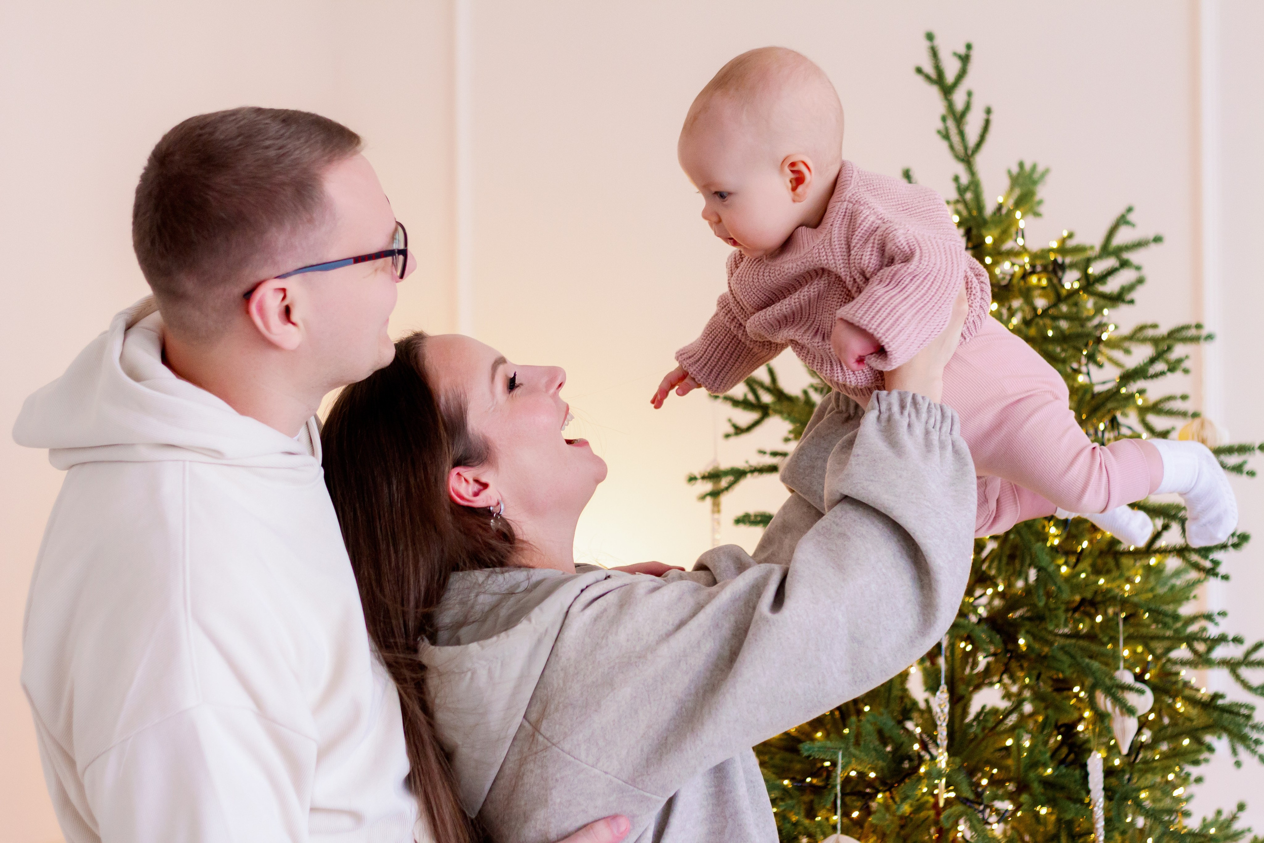 Новогодняя семейная фотосессия с малышом, Екатеринбург. Фотограф в Екатеринбурге Пойгина Елена