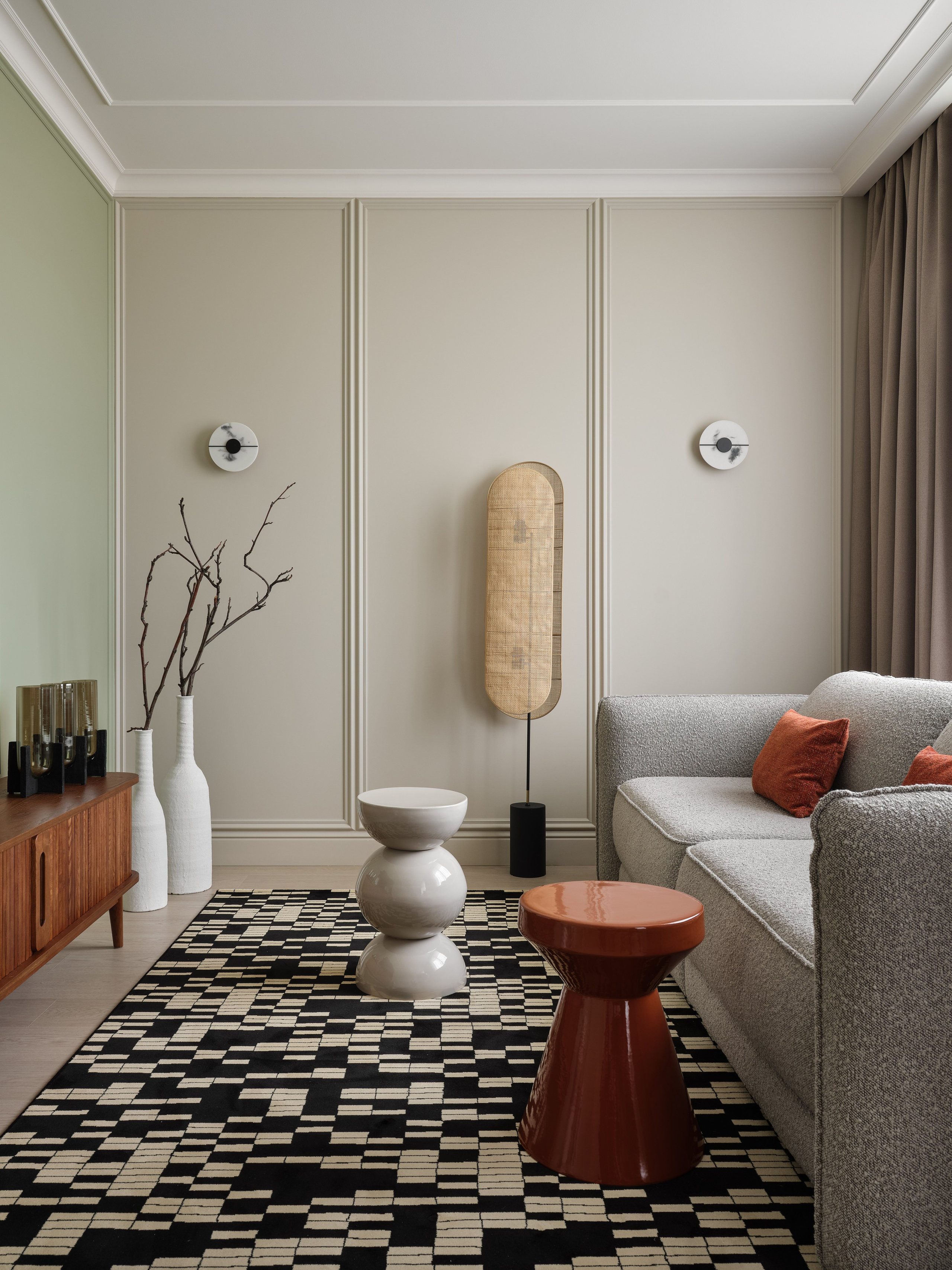 Лаконичный интерьер с акцентами. Фотограф Наталья Вершинина