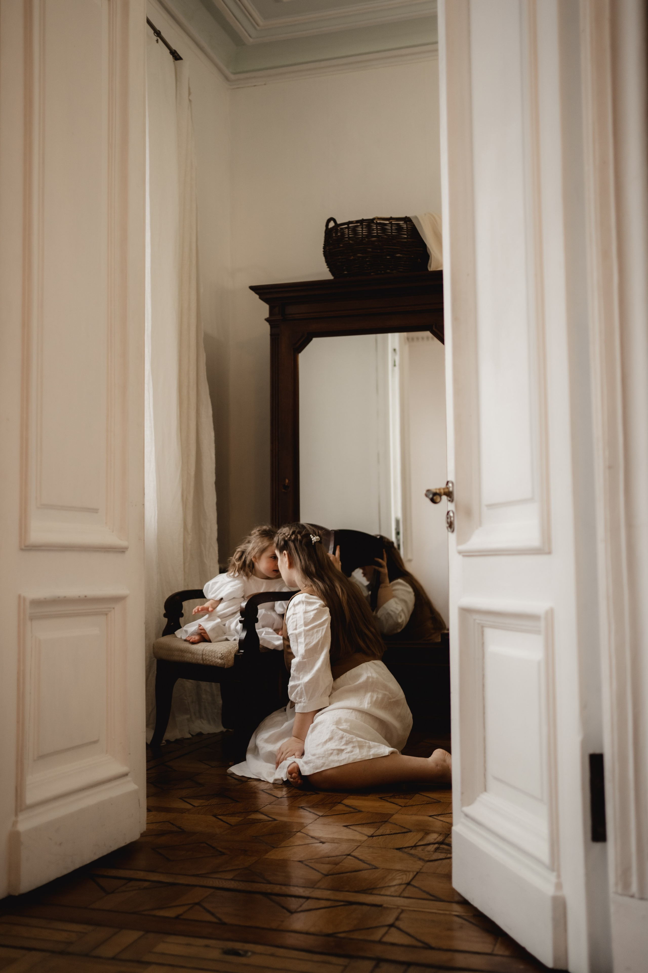 Винтажная фотосессия с дочкой. Семейный фотограф в Москве и в Домодедово Екатерина Патракова