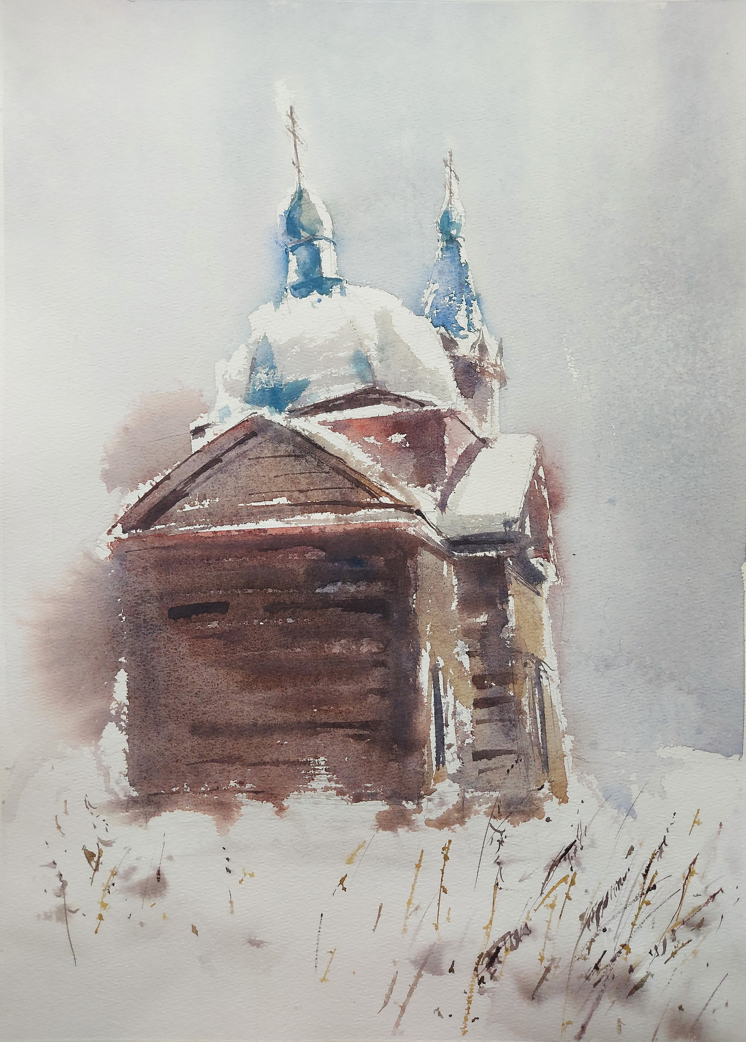 Nagorny Ishtan | Saints Peter and Paul Church (1872) | November 2025 | 37.5 x 52.5 cm