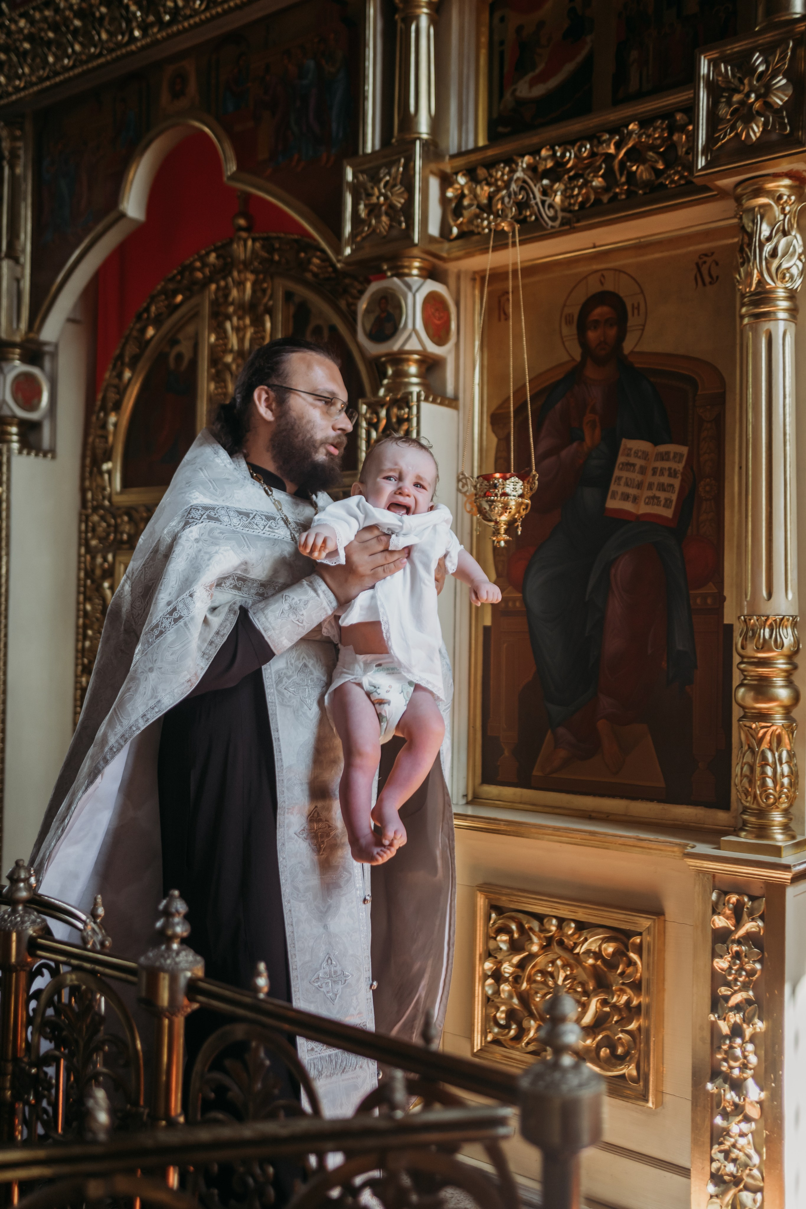 Крещение Стаса. Семейный фотограф в Москве и Подмосковье Иванова Нина
