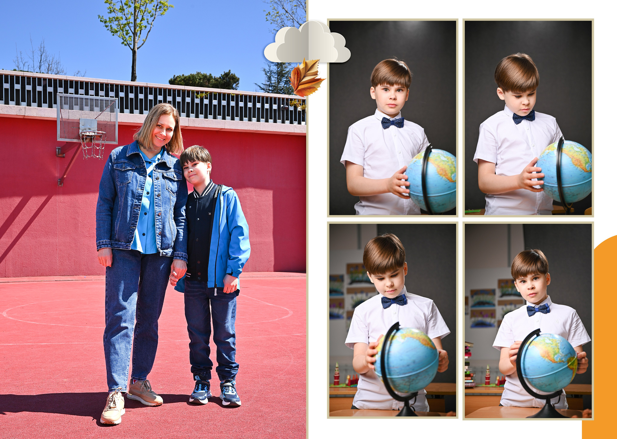 Школьный фотоальбом для ученика 4 класса