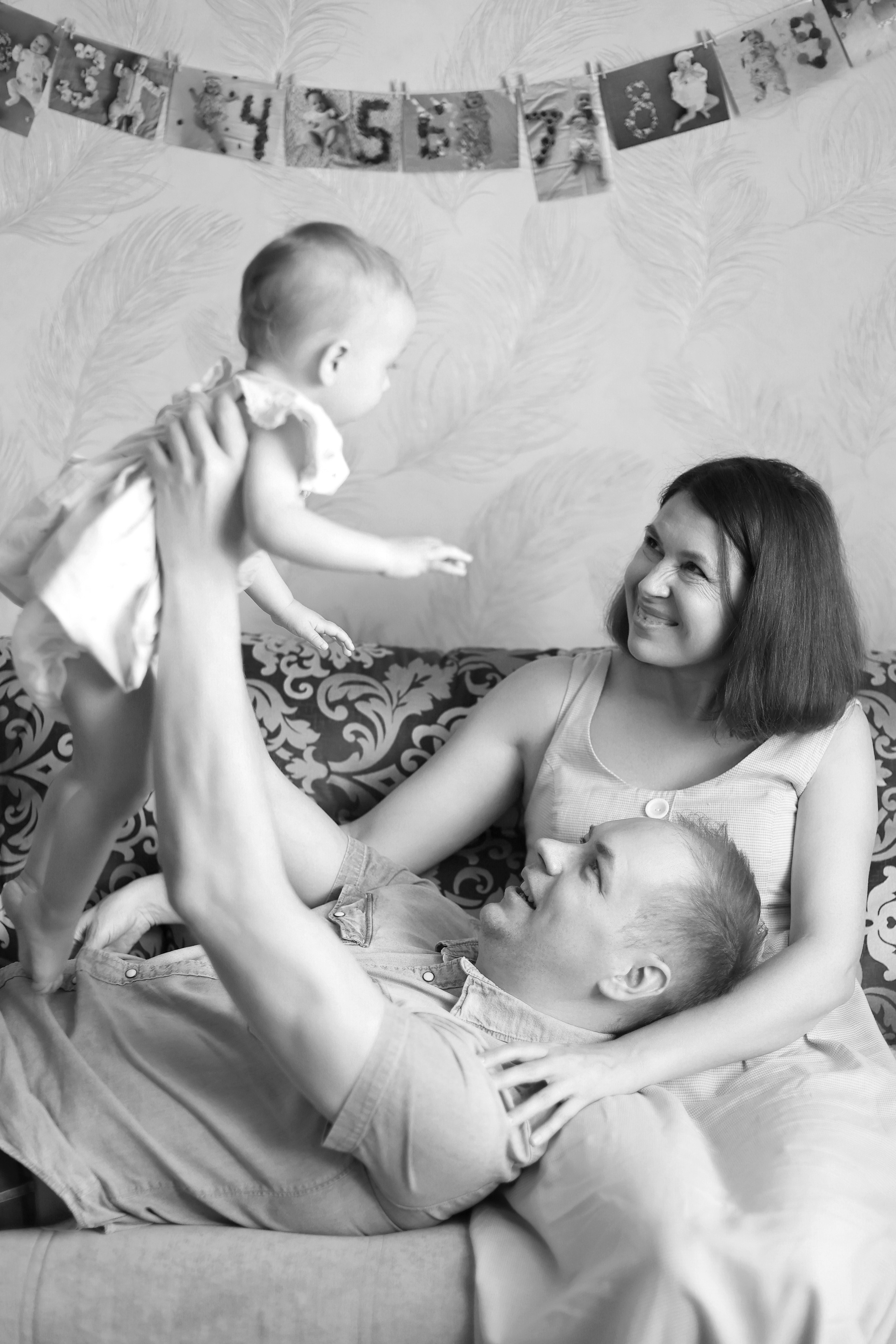 Лерочка 1 годик. (Домашняя съемка). Детский семейный фотограф Краснодар