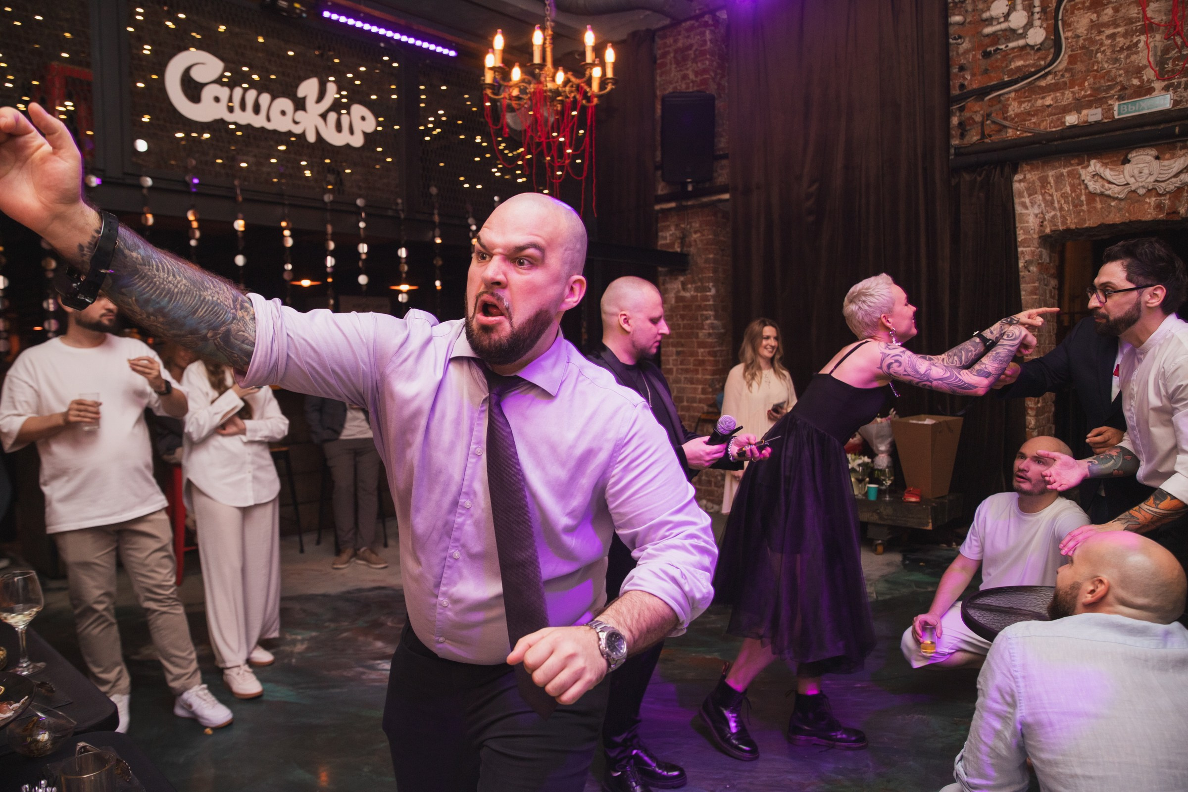 Свадебная вечеринка в Лофте. Свадебный и портретный фотограф в Москве Мария Кравченко