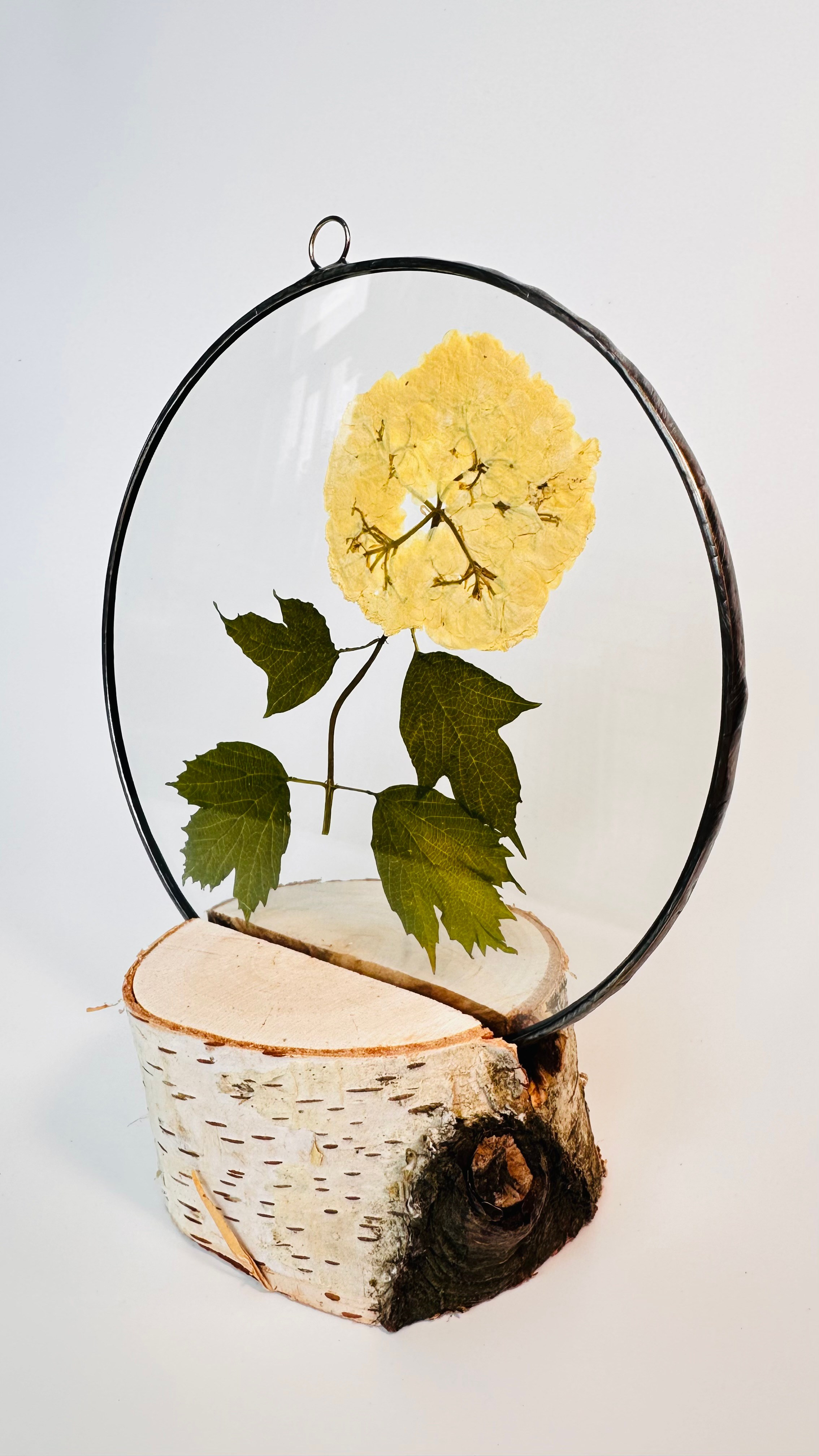 Комплект украшений — чокер с кулоном и серьги, выполненные в технике тиффани, цвет голубой, с изображением полевых цветов. Гербарий в стекле, интерьерные панно, витражи с сухоцветами в технике тиффани