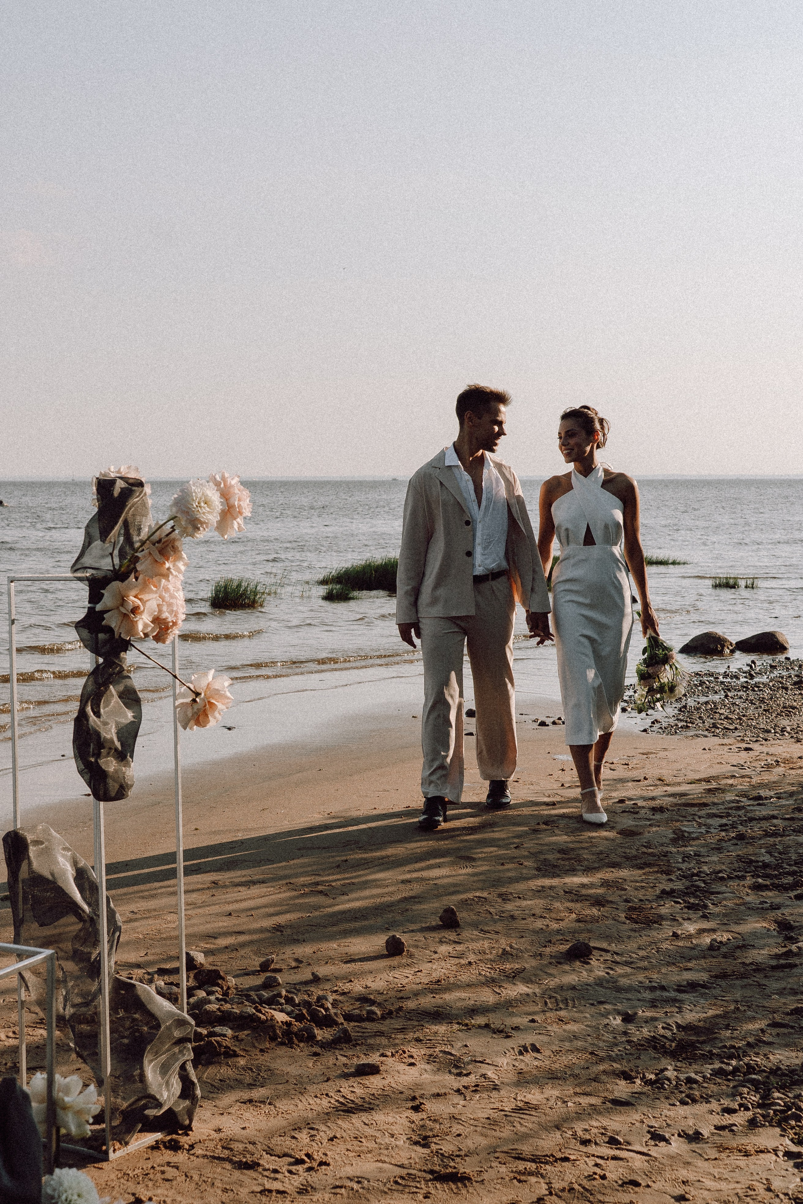 СВАДЕБНАЯ ФОТОСЕССИЯ ВЫЕЗДНОЙ ЦЕРЕМОНИИ (ФИНСКИЙ ЗАЛИВ). Профессиональный фотограф, Санкт-Петербург — Виктория Богомолова
