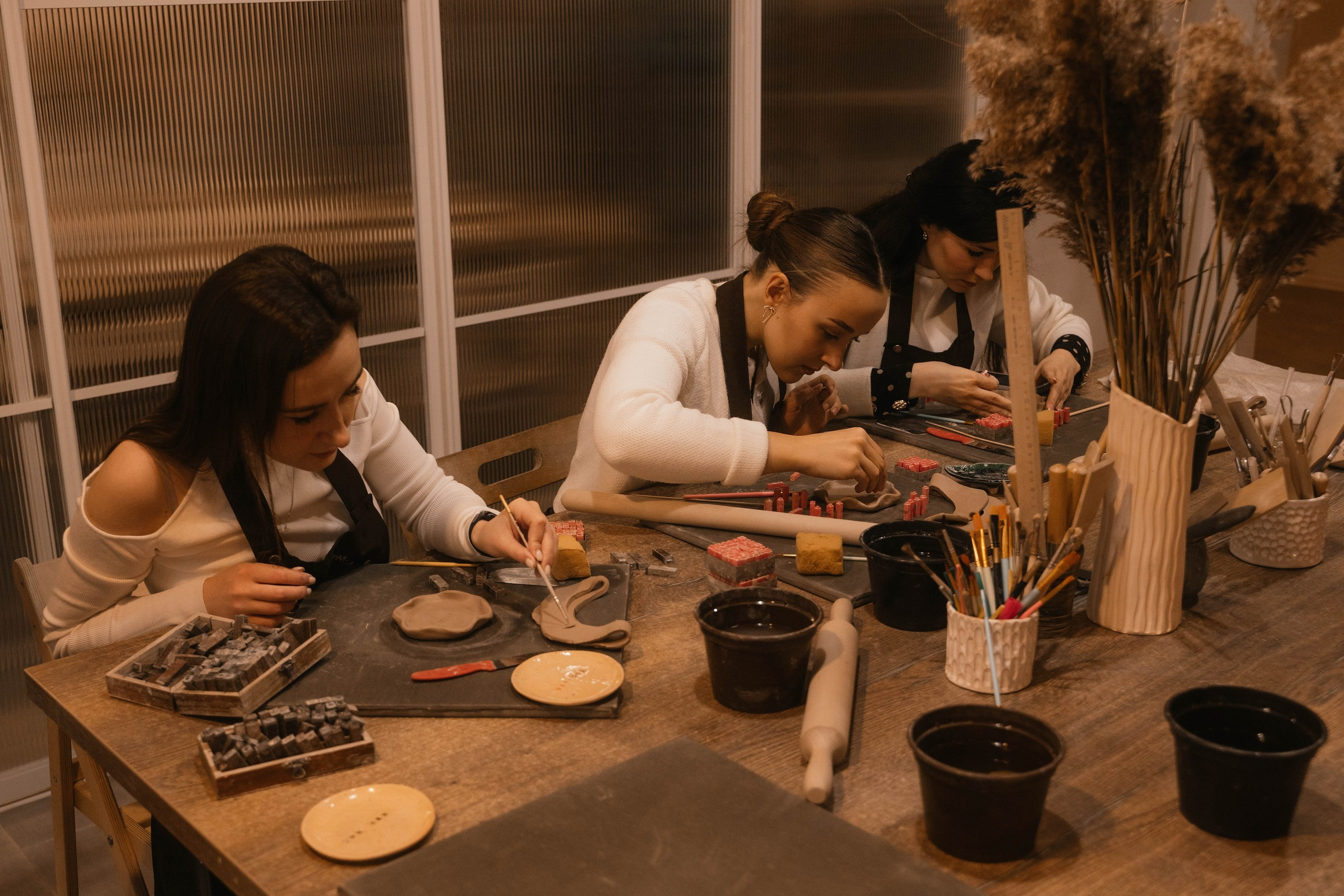День рождения в гончарной мастерской. Свадебный, семейный фотограф в Рязани Лена Брант