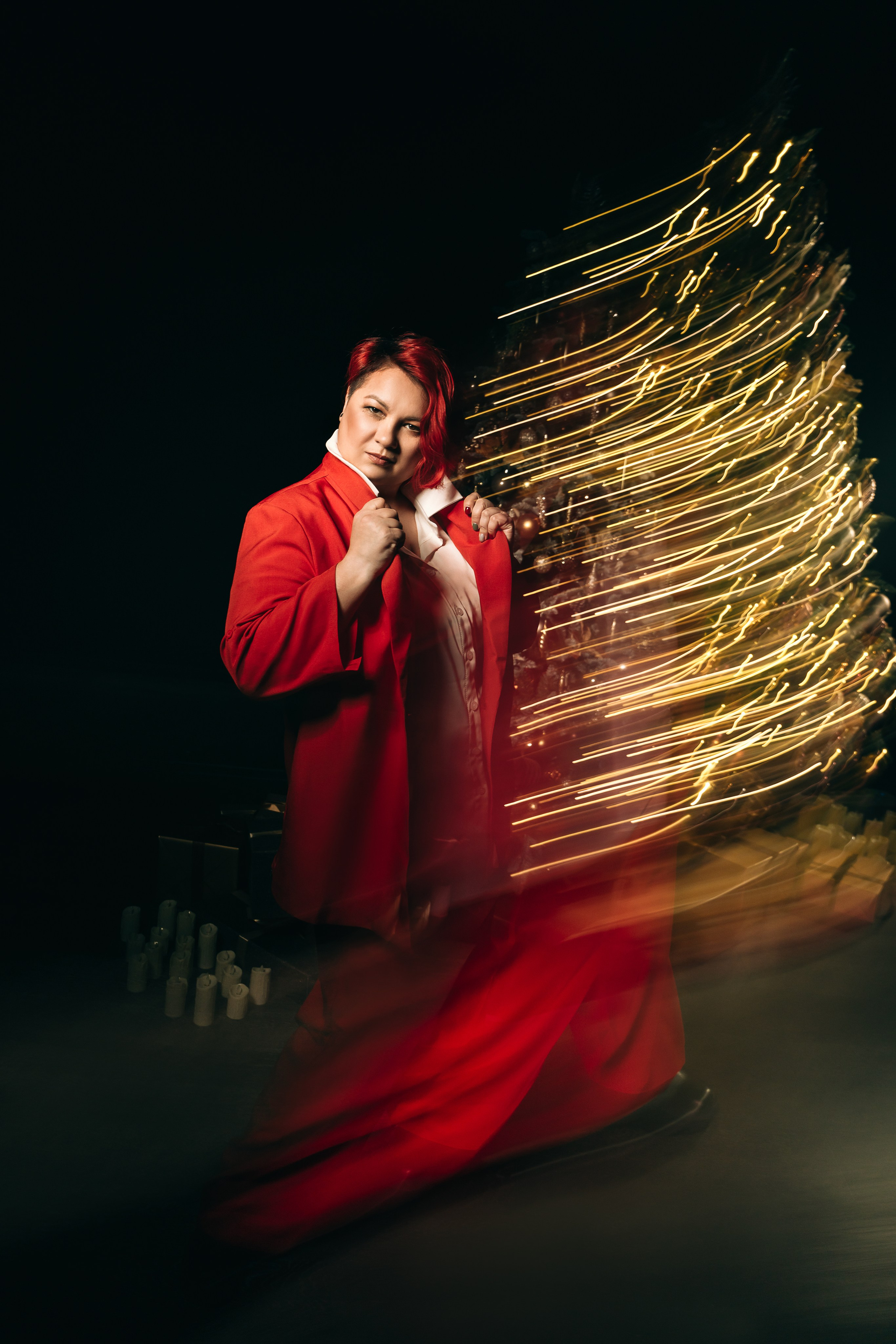 Юля. Альтернативный взгляд на Новый год. Портретный фотограф в Санкт-Петербурге Дмитриева Наталия