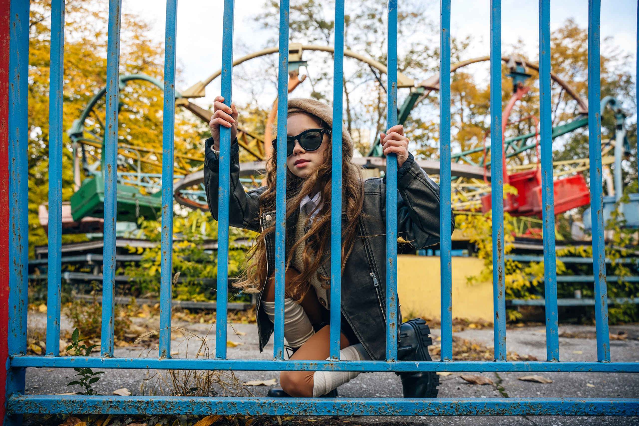 Фотосессия на карусели. Выпускные альбомы, школьные фотосессии в городе Новороссийске
