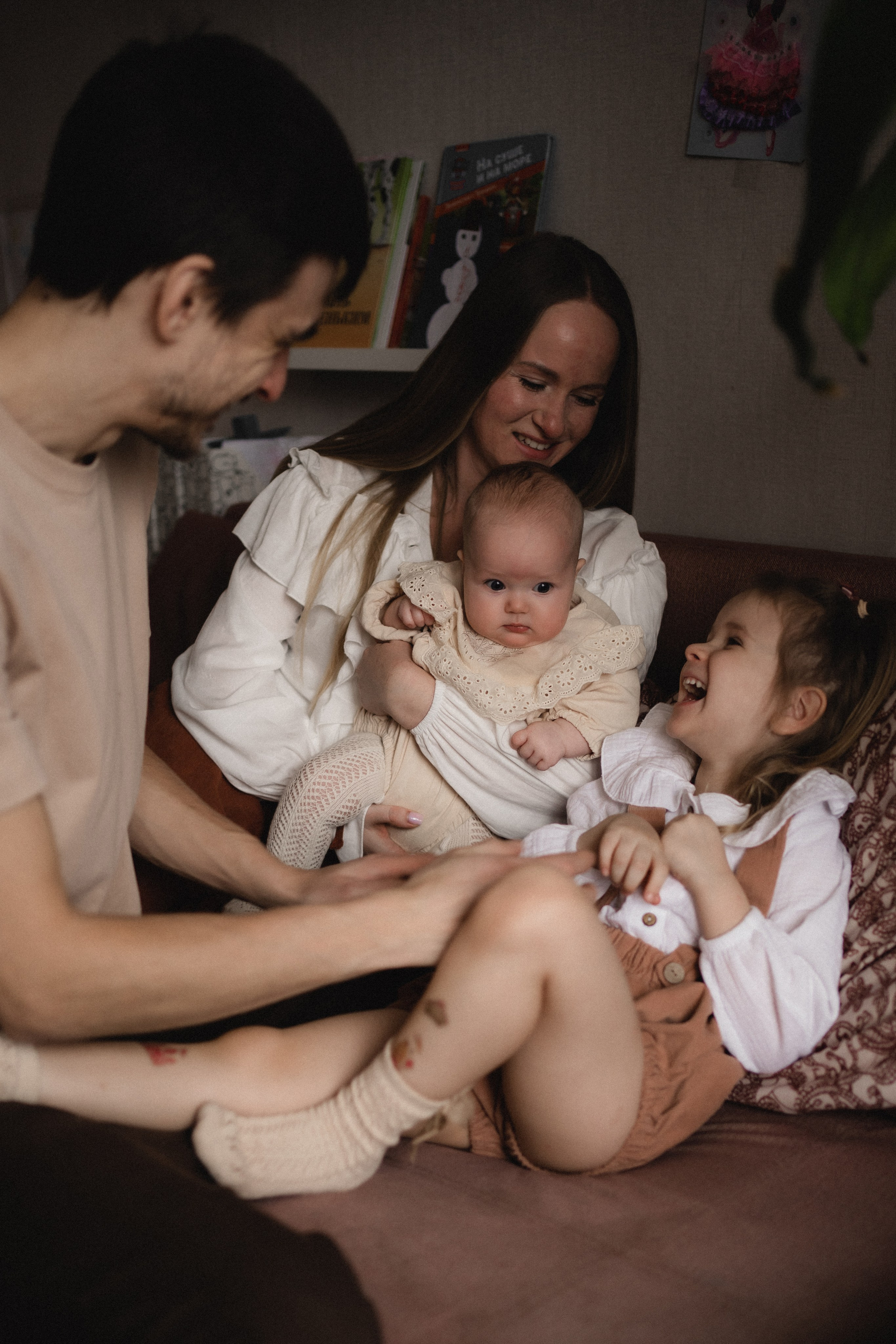 Семейная домашняя фотосессия в Домодедово. Семейный фотограф в Москве и в Домодедово Екатерина Патракова