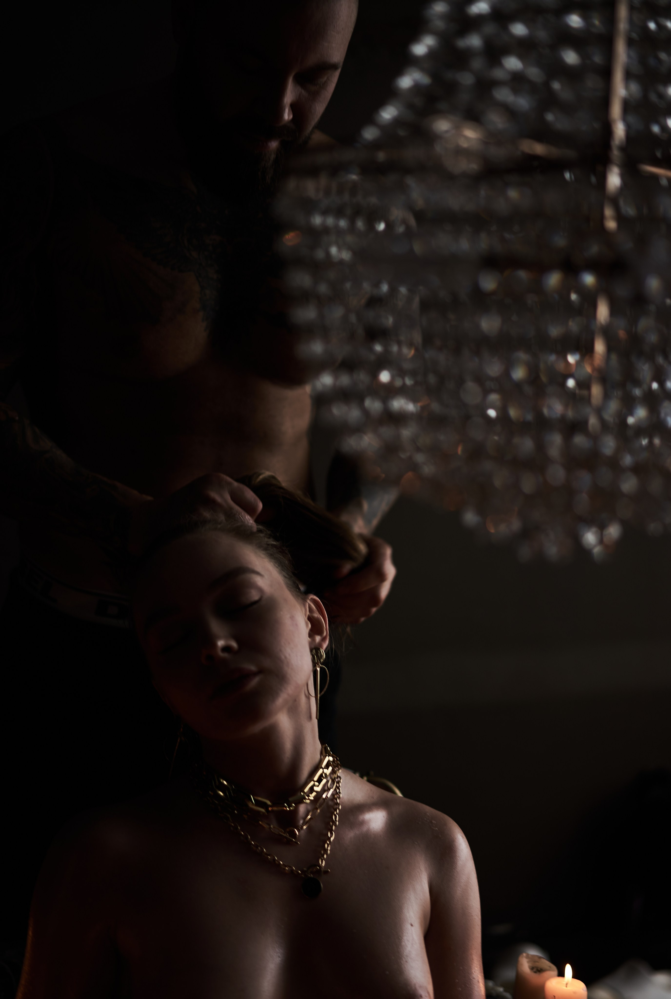 Будуарная фотосессия пары в студии. Фотограф Екатеринбург Кокшарова Александра