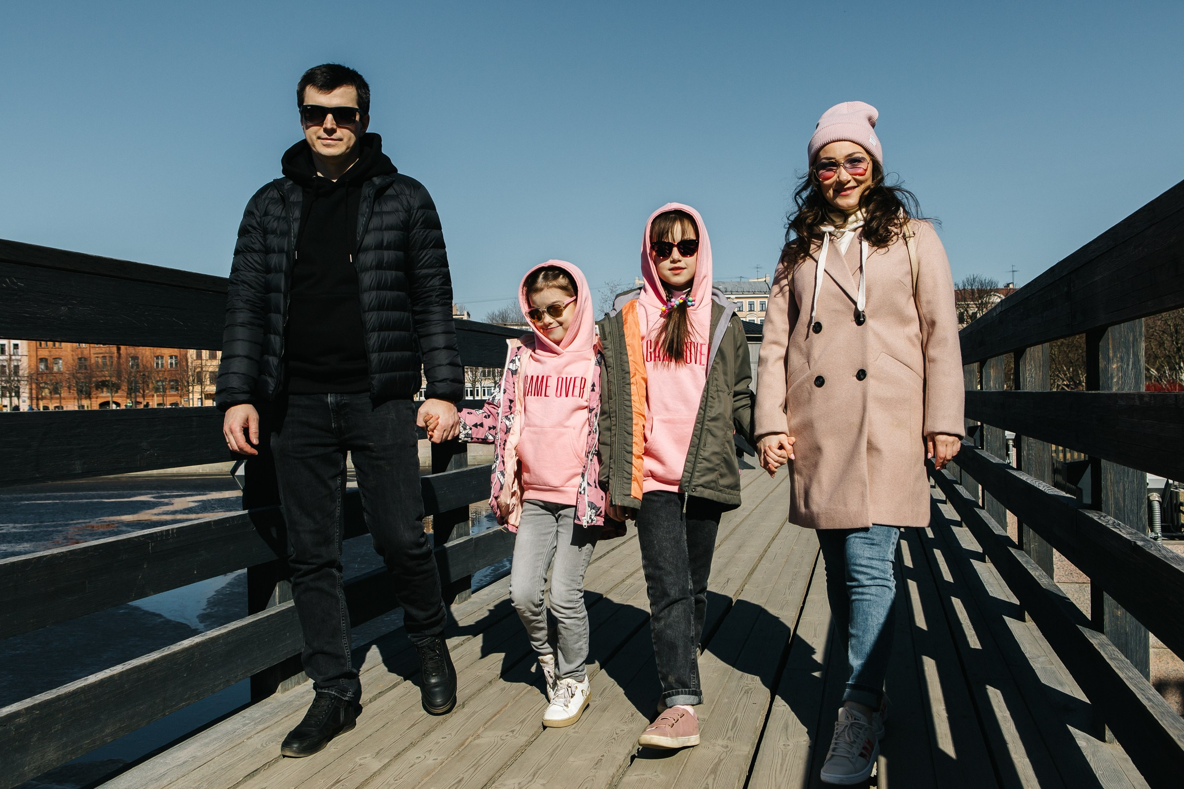 Лена, Сережа, Настя и Катюша. Семейный и портретный фотограф в Санкт-Петербурге