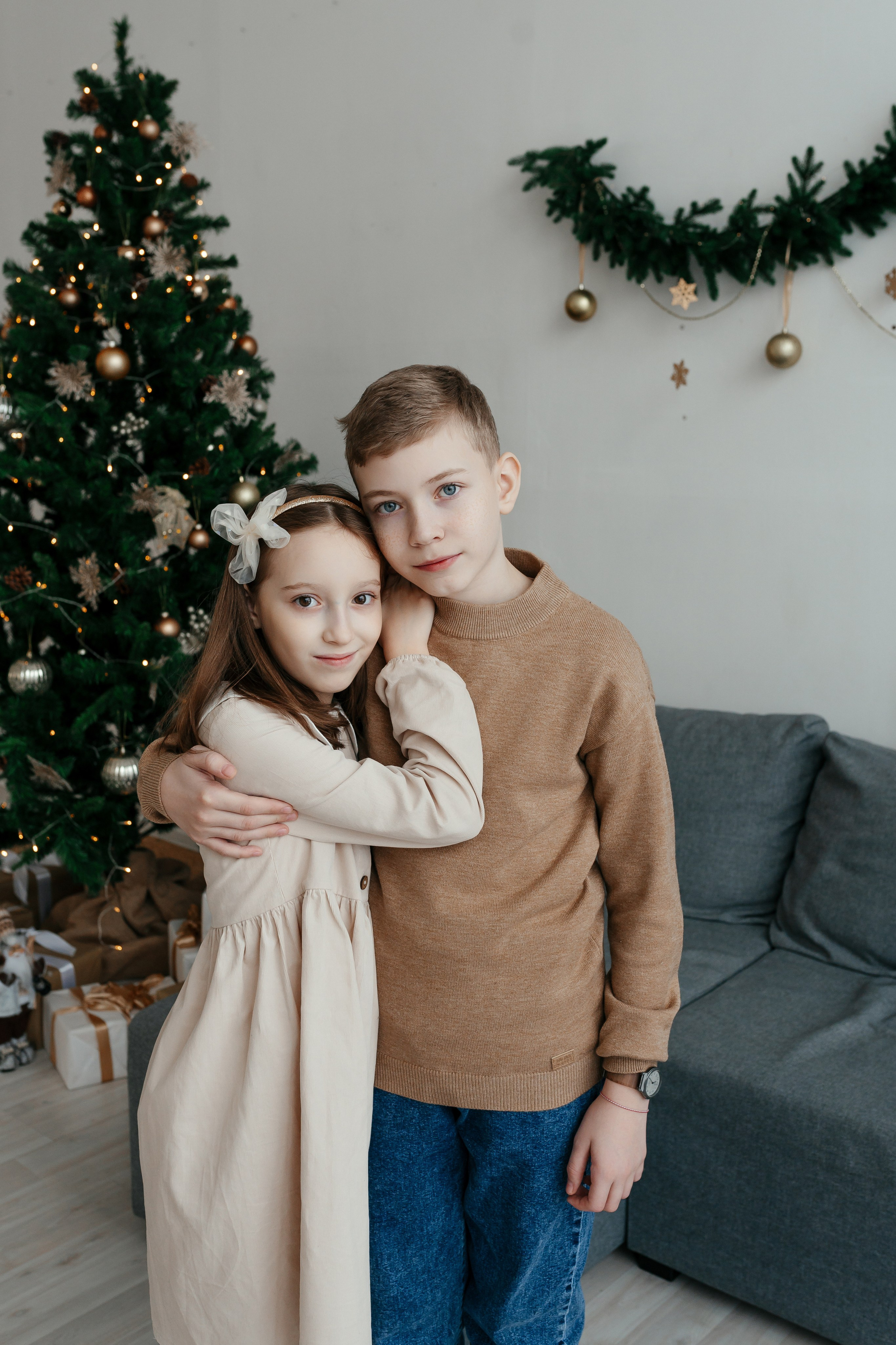 Новогодняя семейная фотосессия. Фотограф Ким Наталья в Красноярске